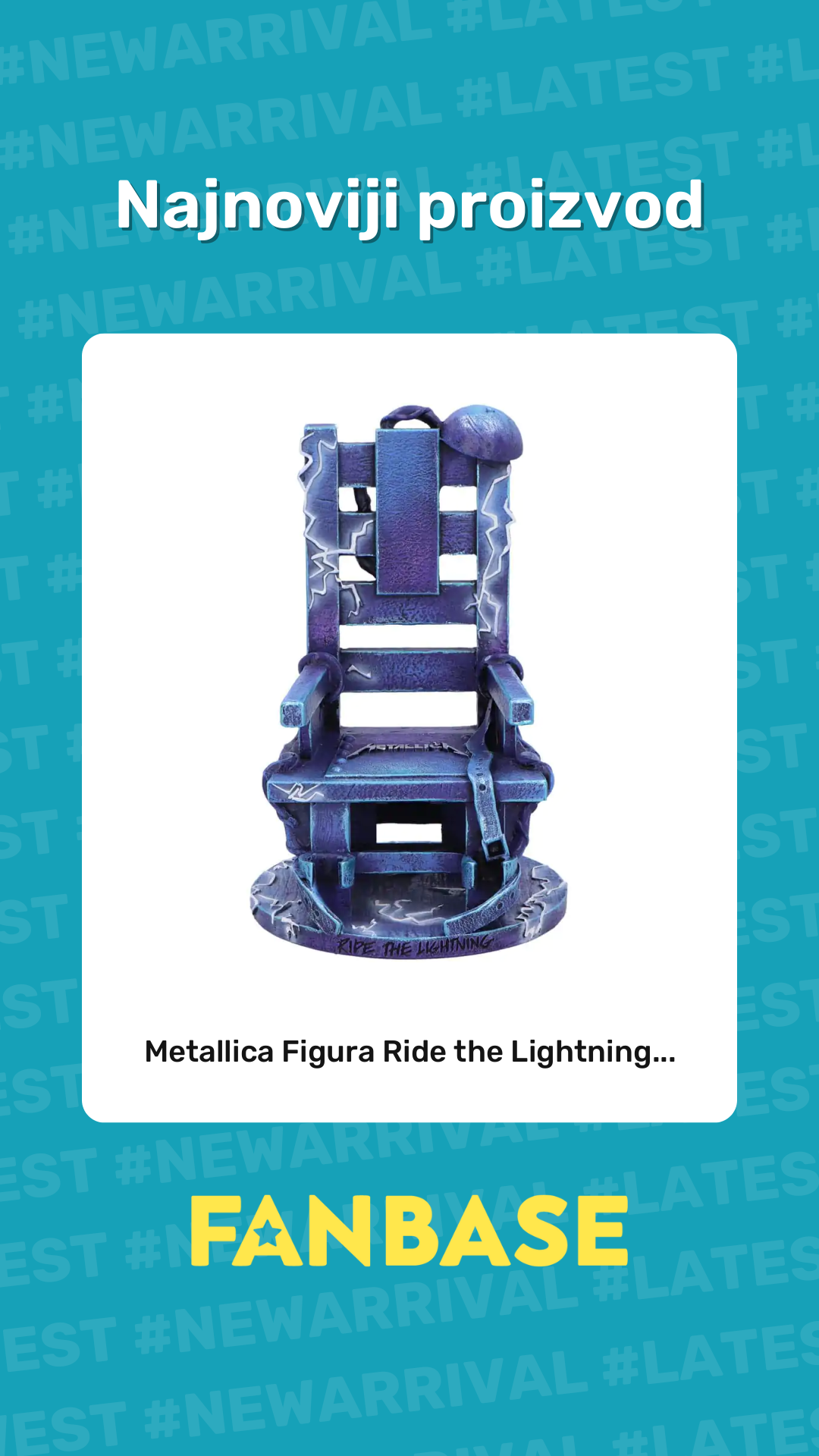 Najnoviji proizvod: Metallica Figura Ride the Lightning...