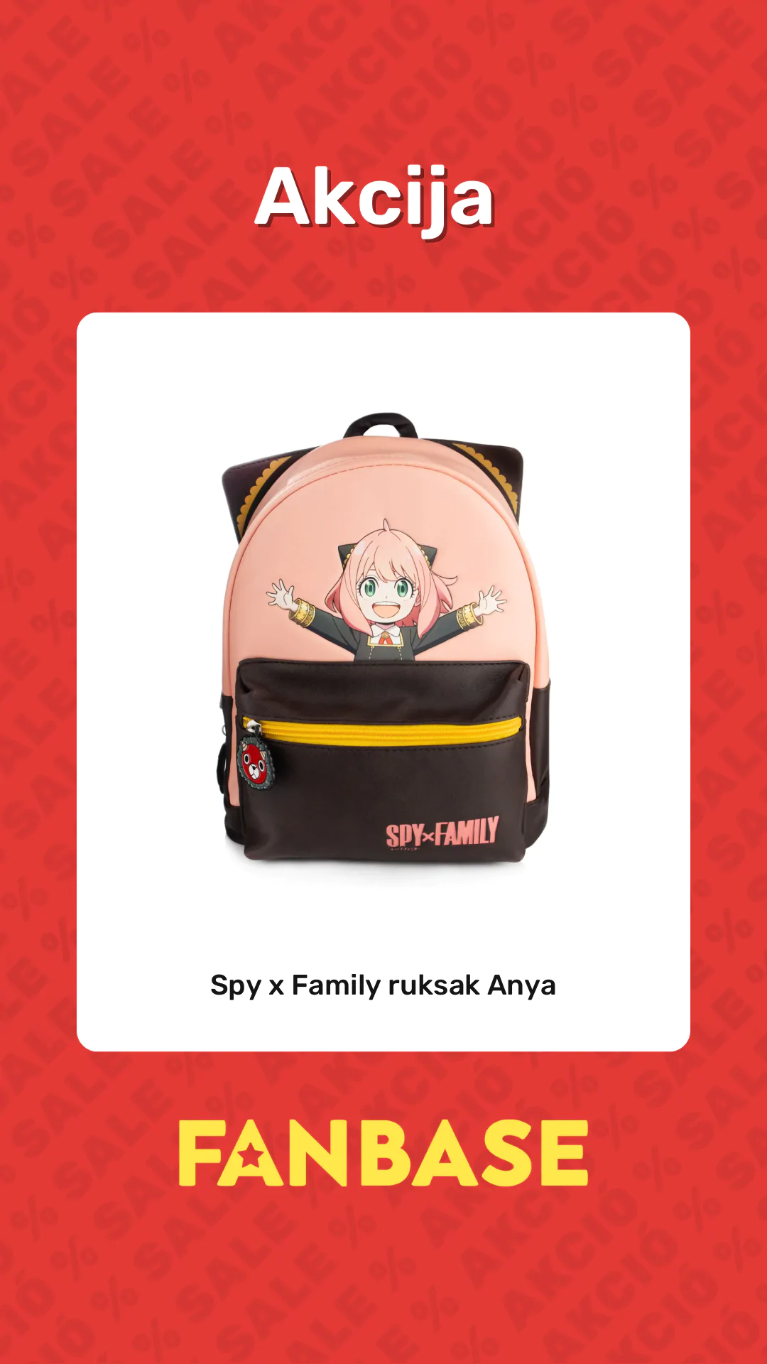Akcija: Spy x Family ruksak Anya