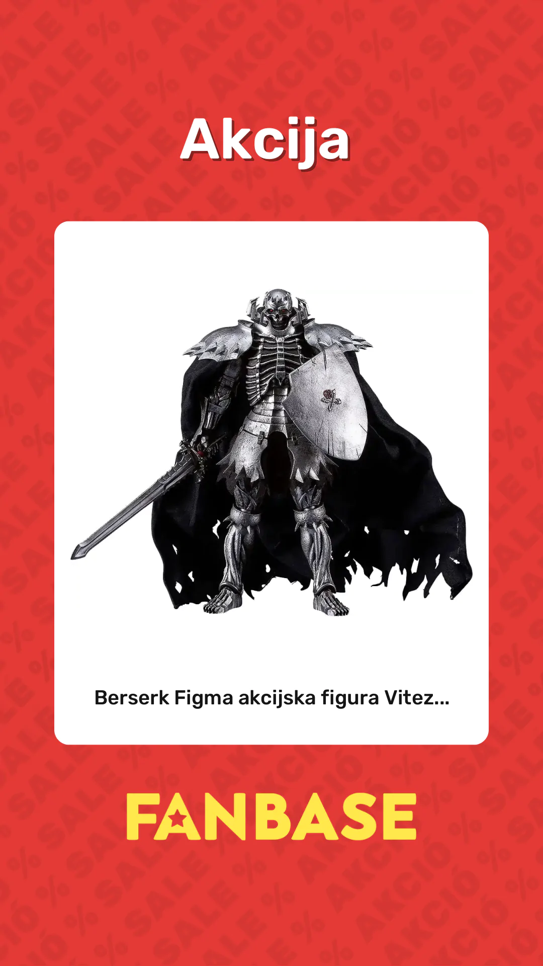 Akcija: Berserk Figma akcijska figura Vitez...