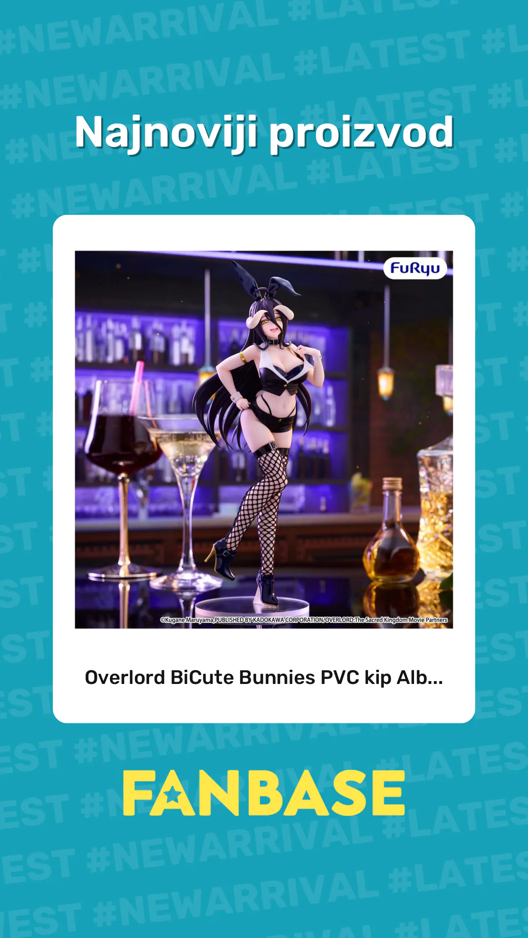 Najnoviji proizvod: Overlord BiCute Bunnies PVC kip Alb...