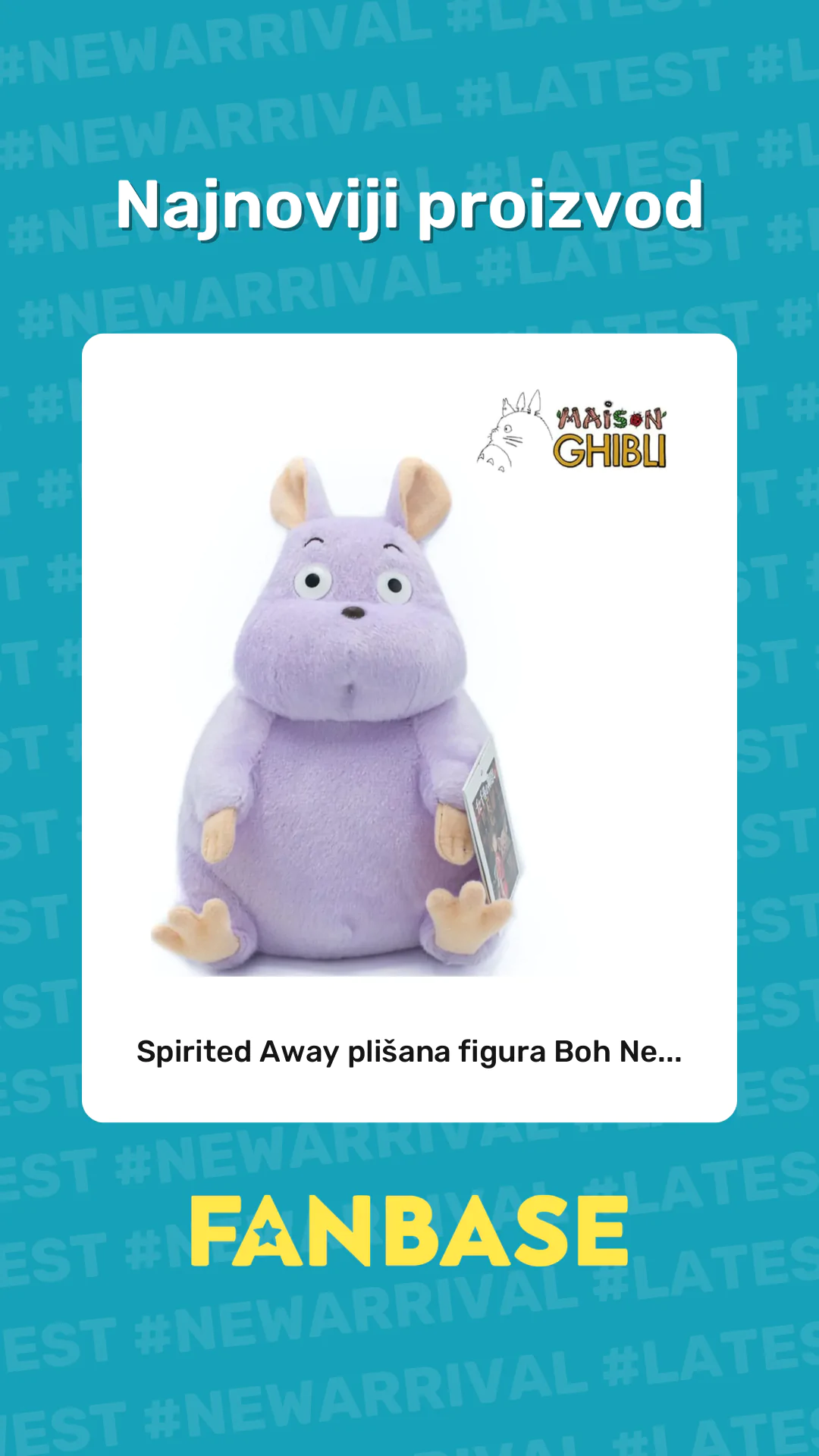 Najnoviji proizvod: Spirited Away plišana figura Boh Ne...