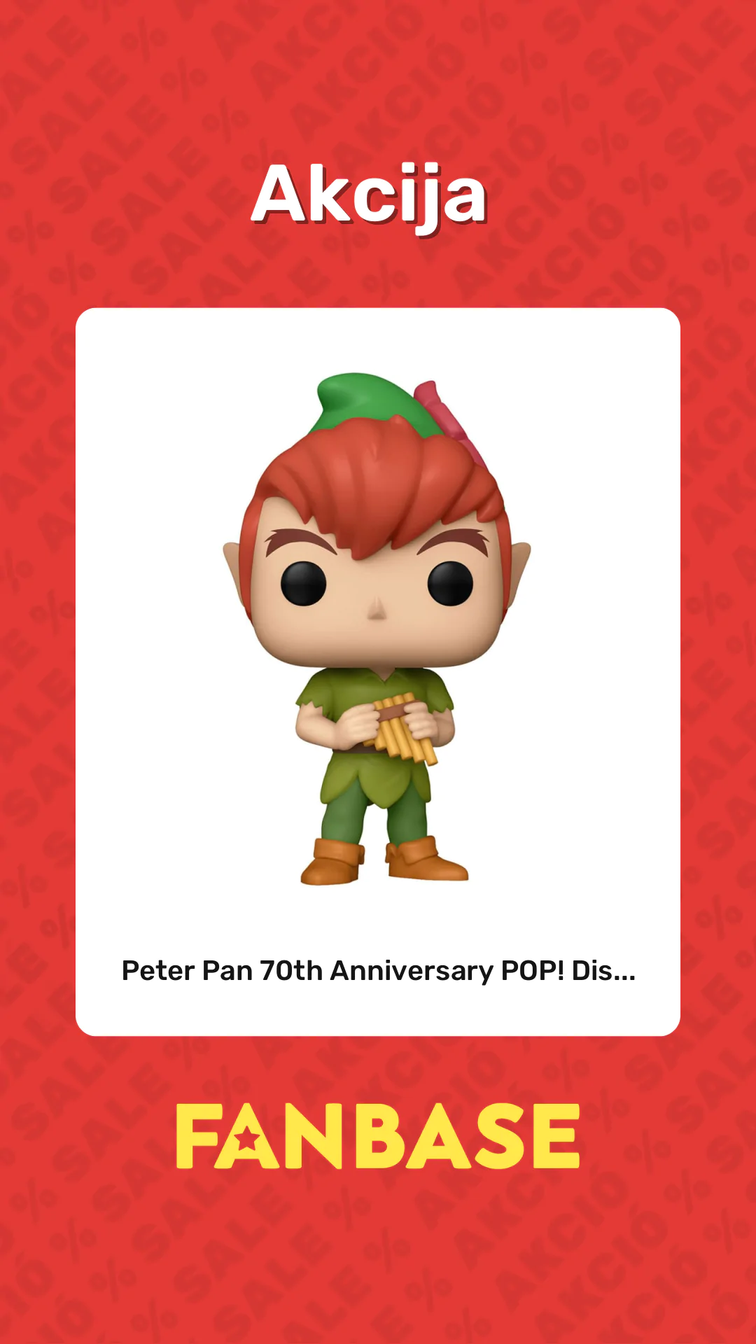 Akcija: Peter Pan 70th Anniversary POP! Dis...