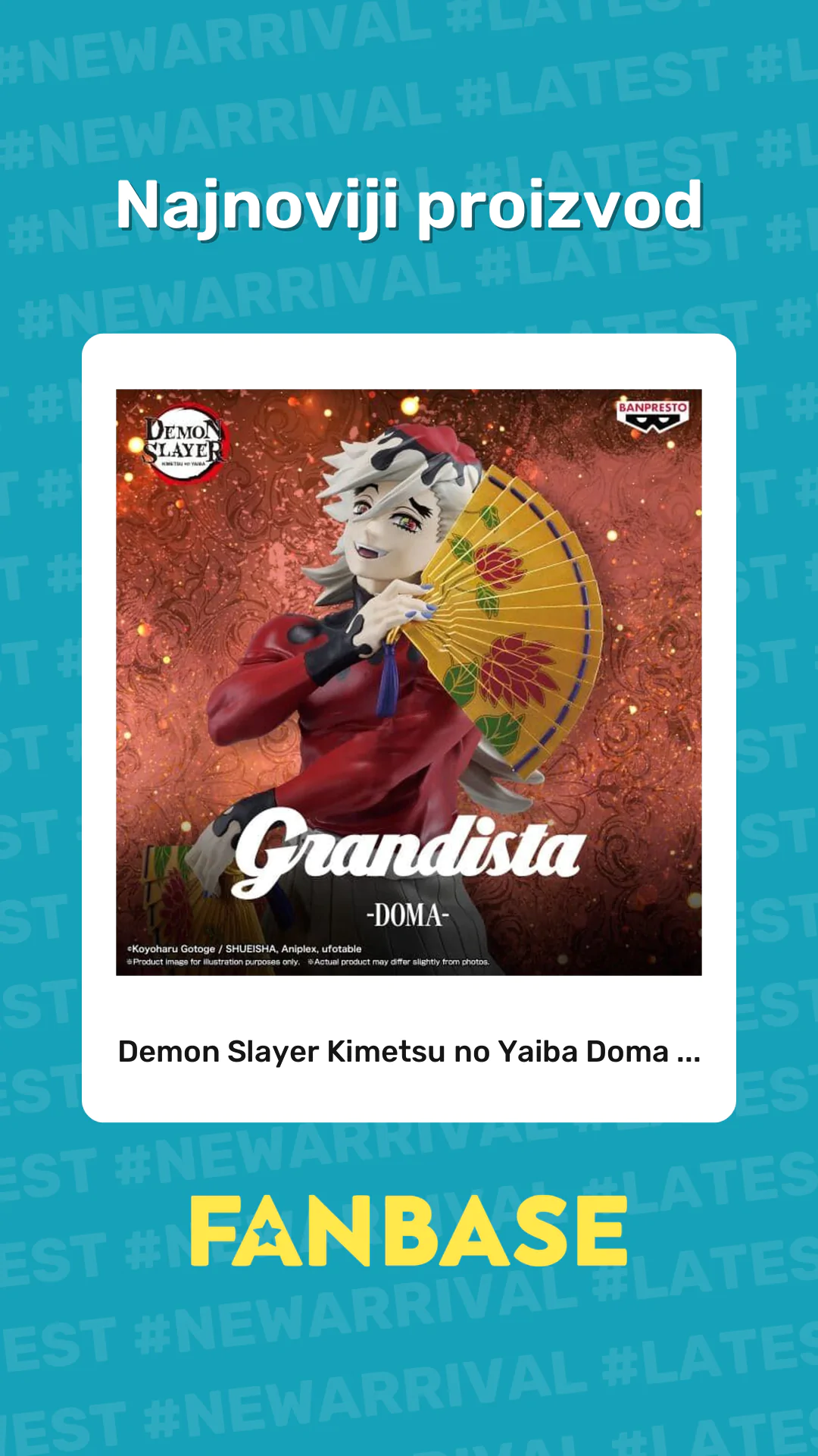 Najnoviji proizvod: Demon Slayer Kimetsu no Yaiba Doma ...