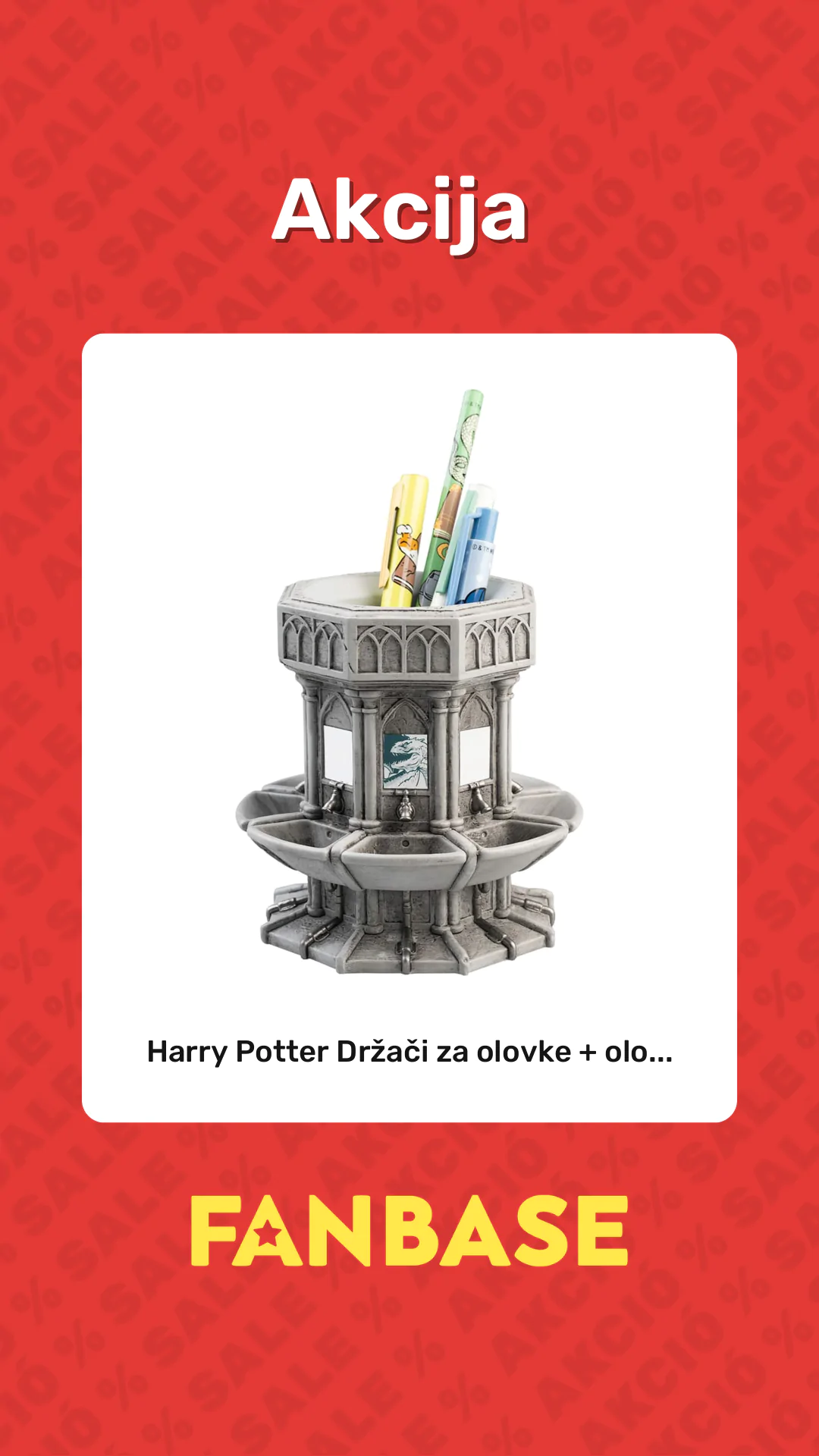 Akcija: Harry Potter Držači za olovke + olo...