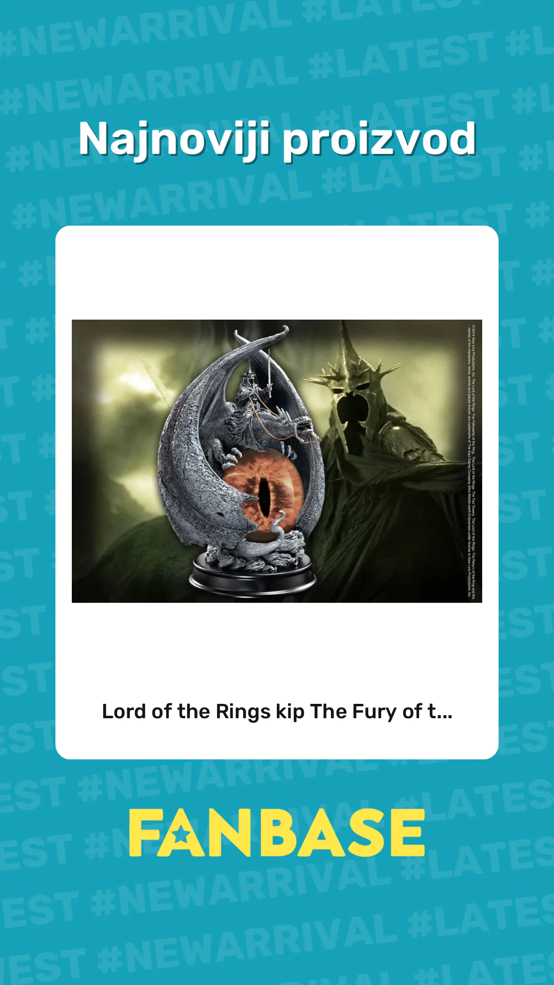 Najnoviji proizvod: Lord of the Rings kip The Fury of t...