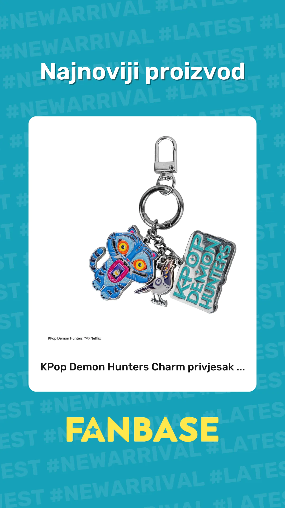 Najnoviji proizvod: KPop Demon Hunters Charm privjesak ...