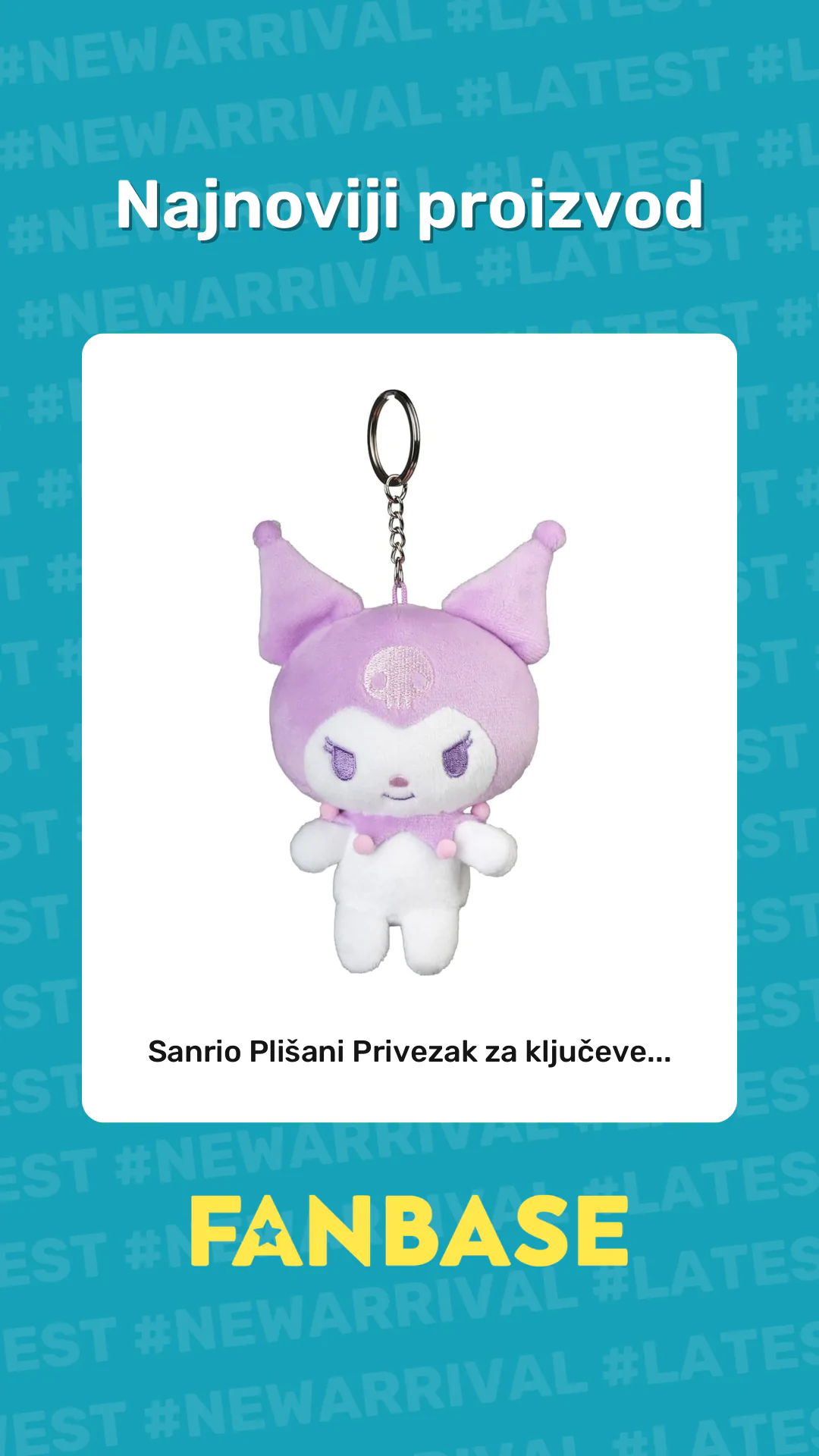 Najnoviji proizvod: Sanrio Plišani Privezak za ključeve...