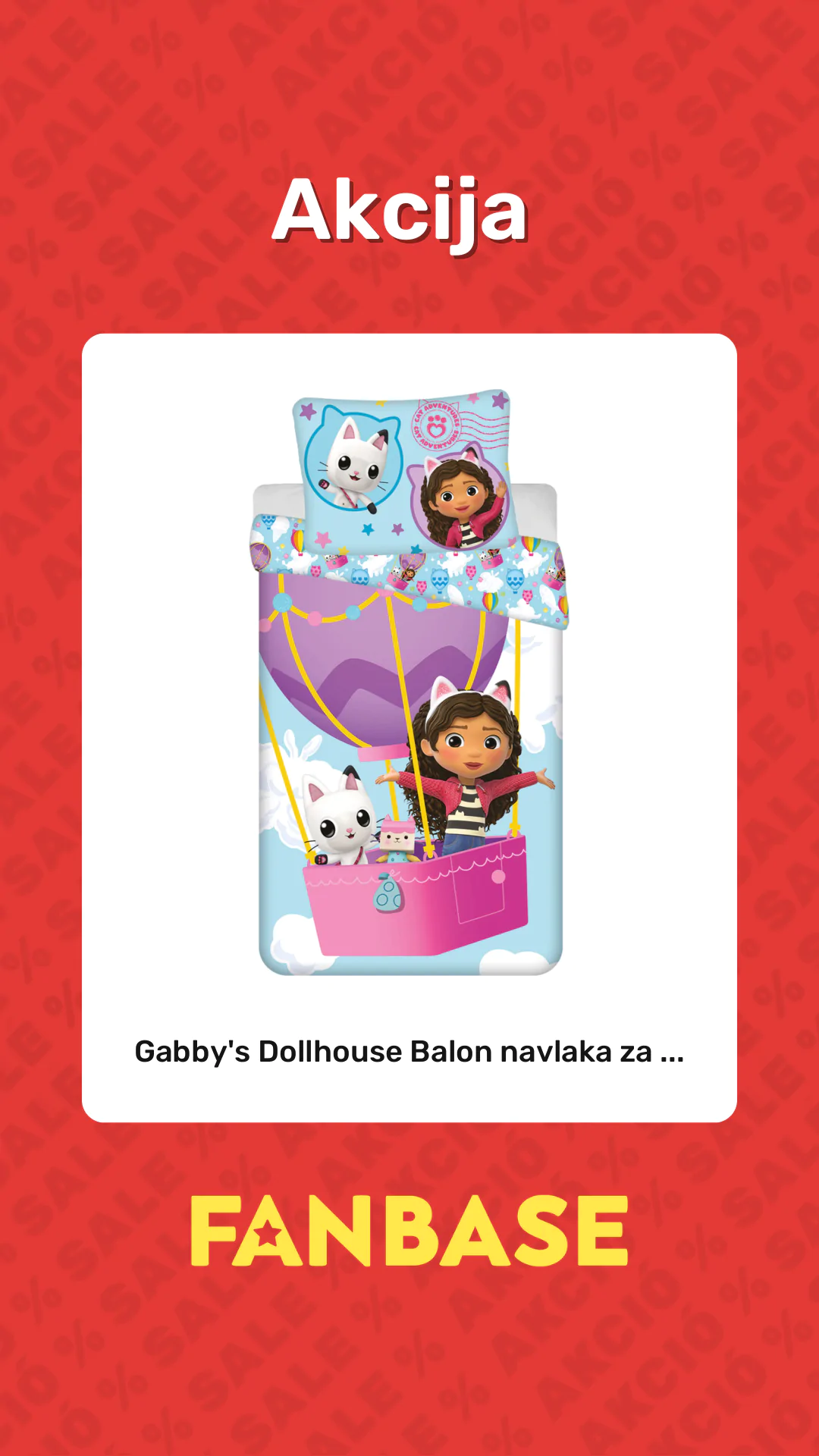 Akcija: Gabby's Dollhouse Balon navlaka za ...