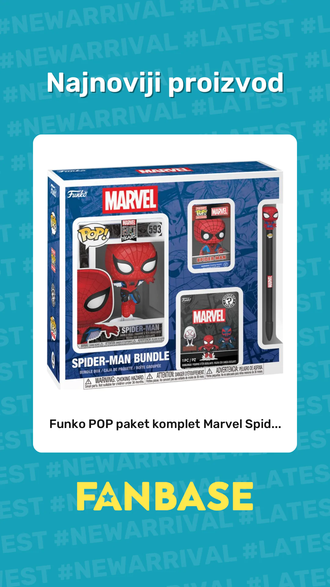 Najnoviji proizvod: Funko POP paket komplet Marvel Spid...