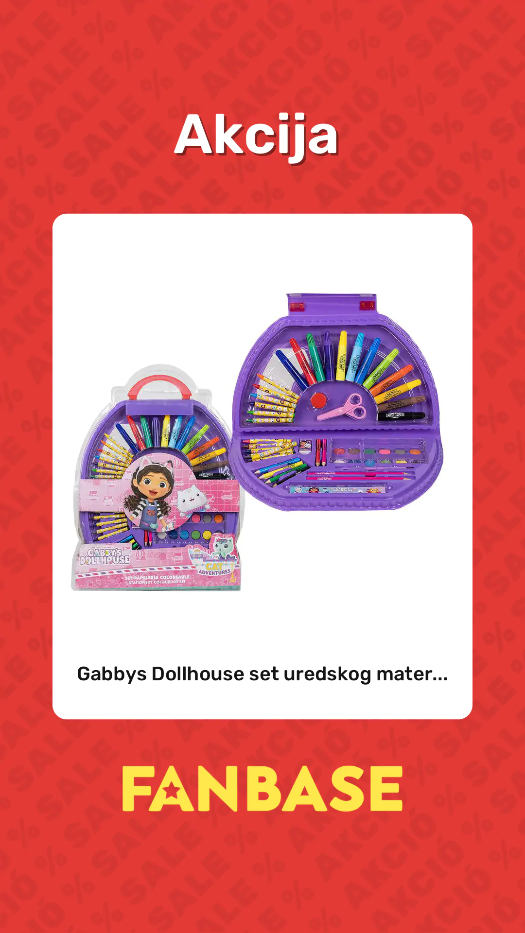 Akcija: Gabbys Dollhouse set uredskog mater...