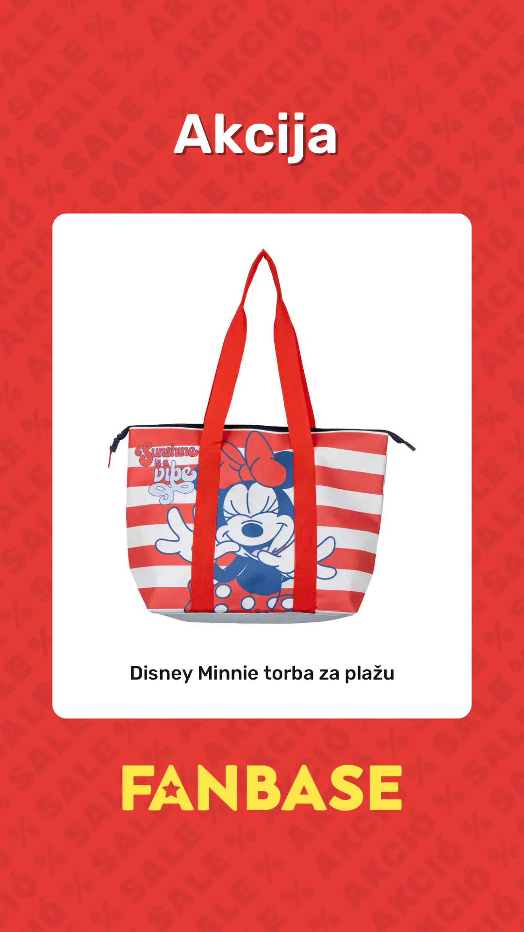 Akcija: Disney Minnie torba za plažu