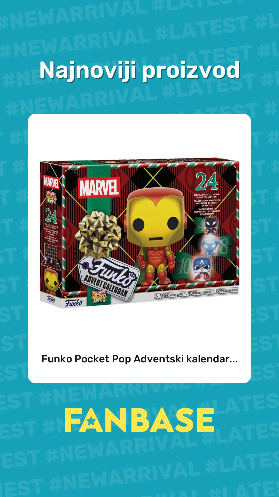 Najnoviji proizvod: Funko Pocket Pop Adventski kalendar...