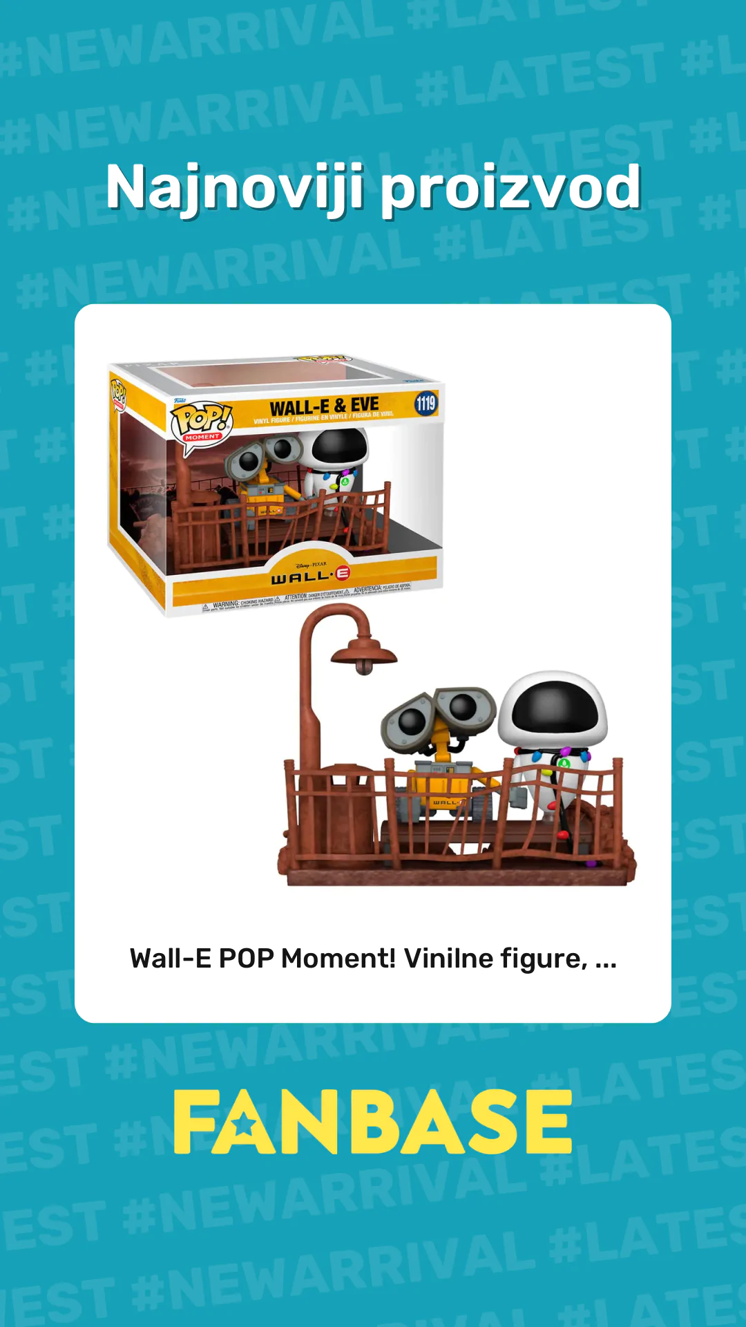Najnoviji proizvod: Wall-E POP Moment! Vinilne figure, ...