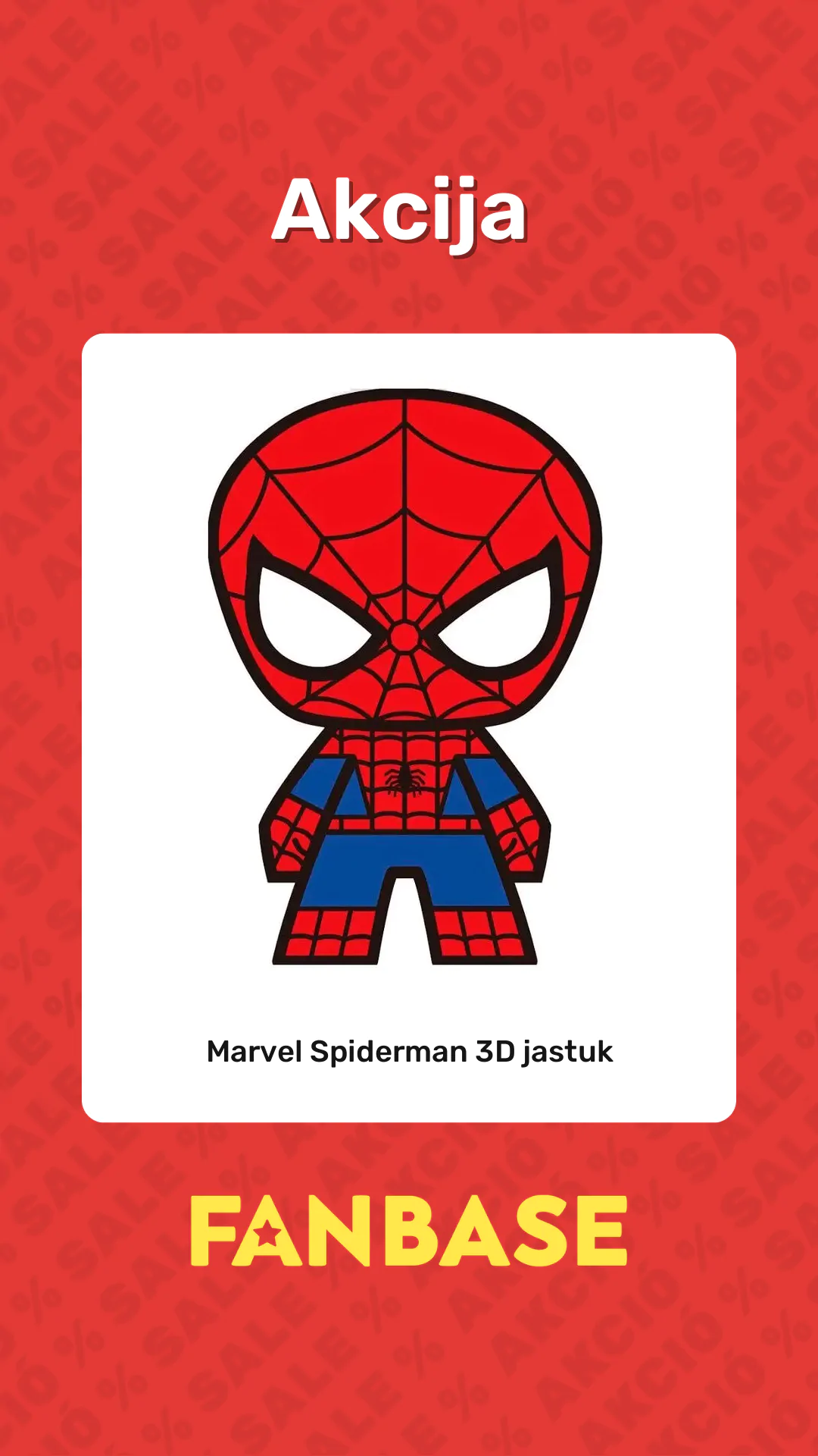 Akcija: Marvel Spiderman 3D jastuk