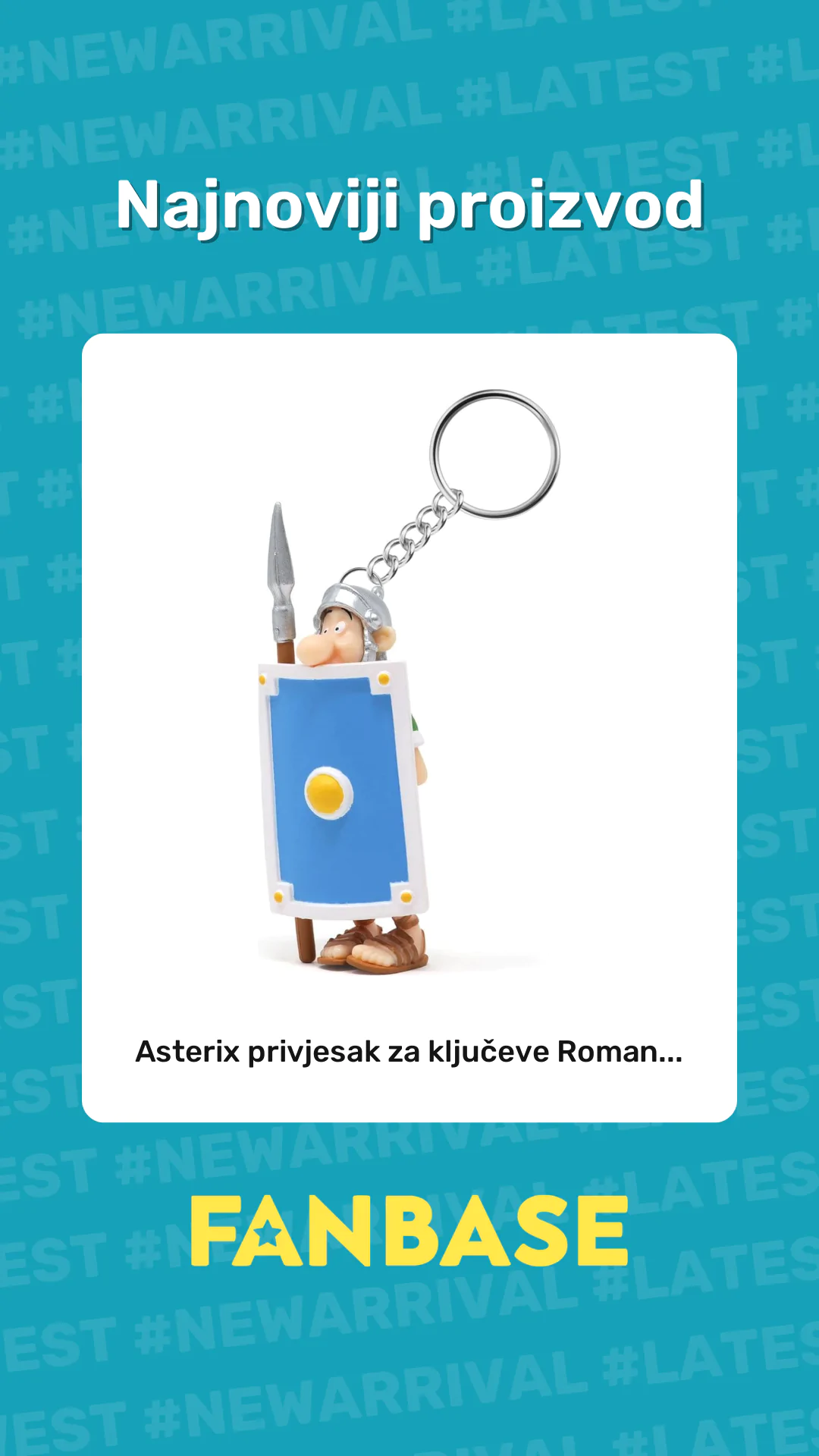 Najnoviji proizvod: Asterix privjesak za ključeve Roman...