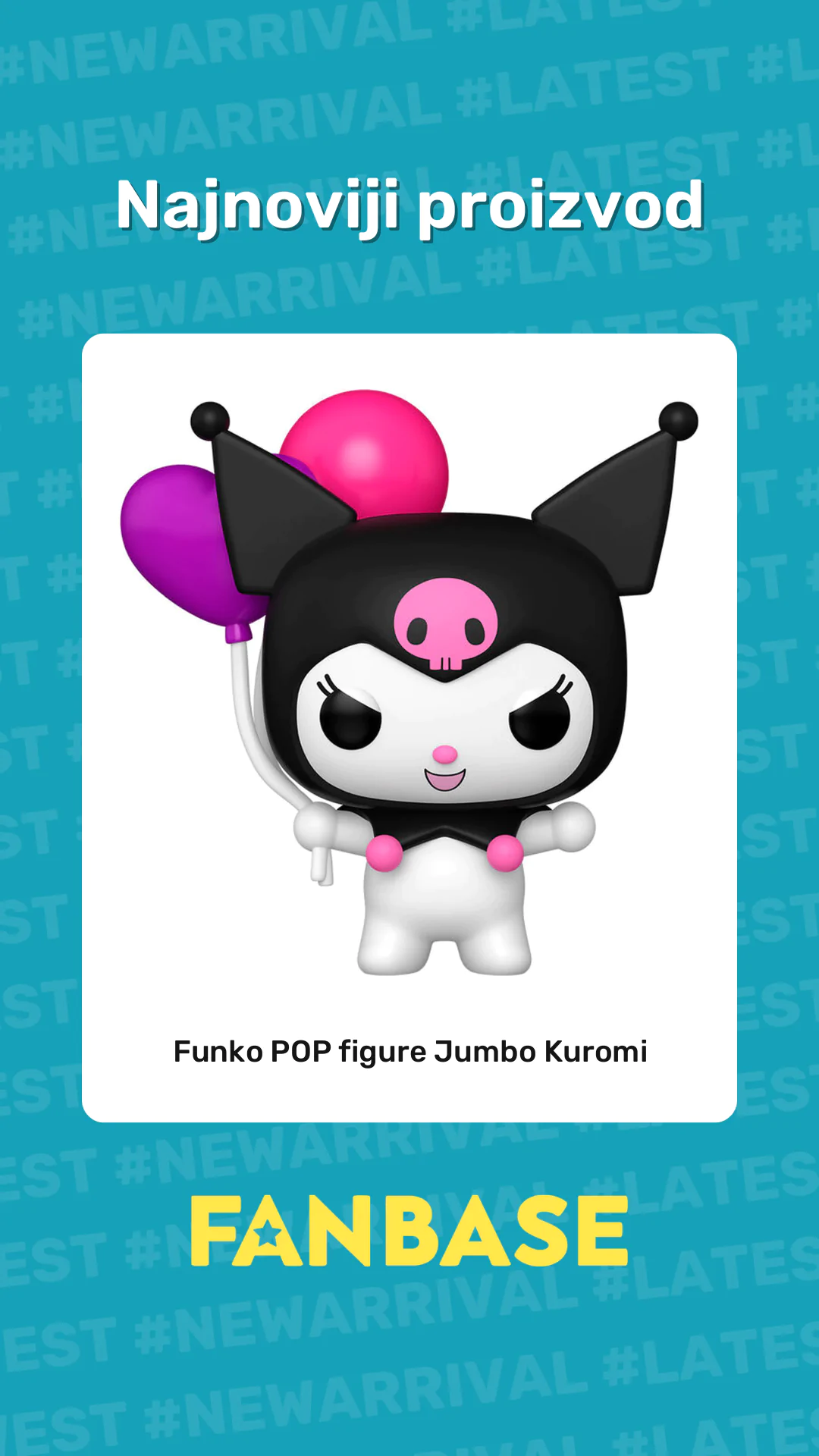 Najnoviji proizvod: Funko POP figure Jumbo Kuromi