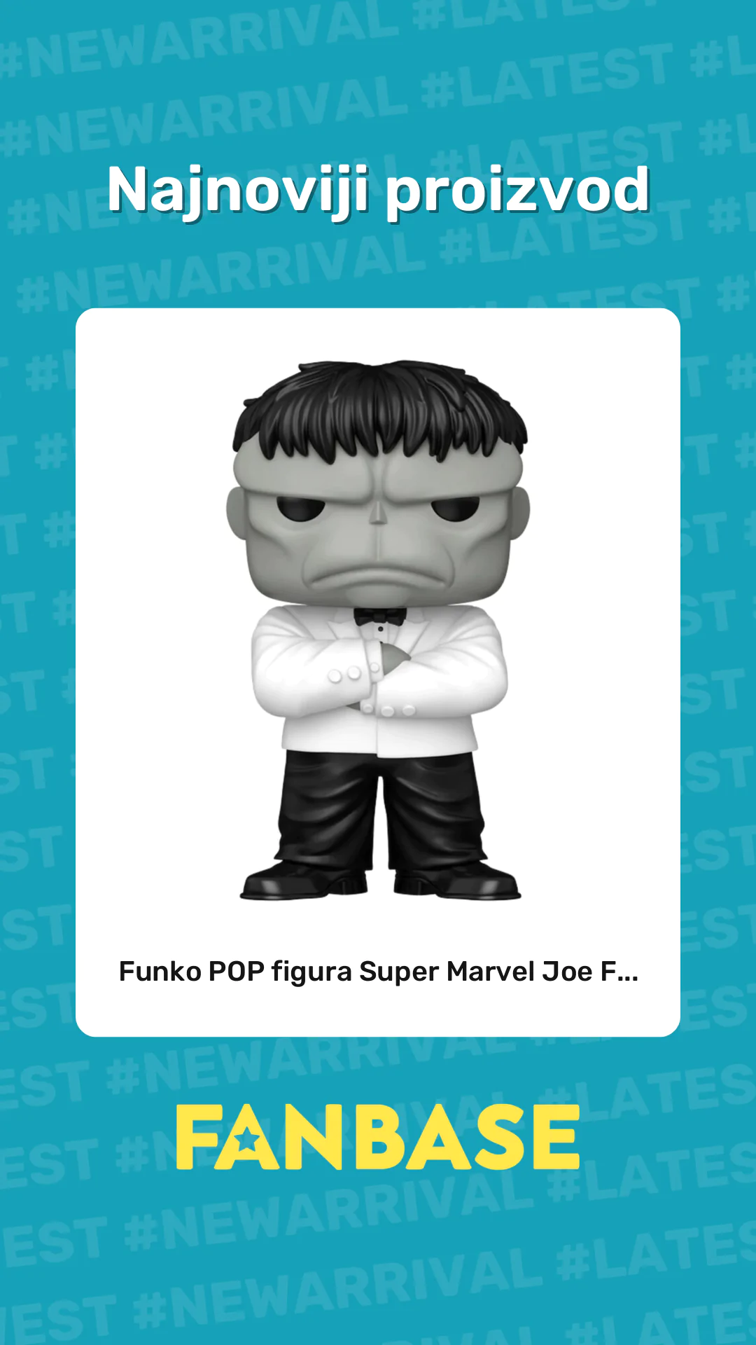 Najnoviji proizvod: Funko POP figura Super Marvel Joe F...