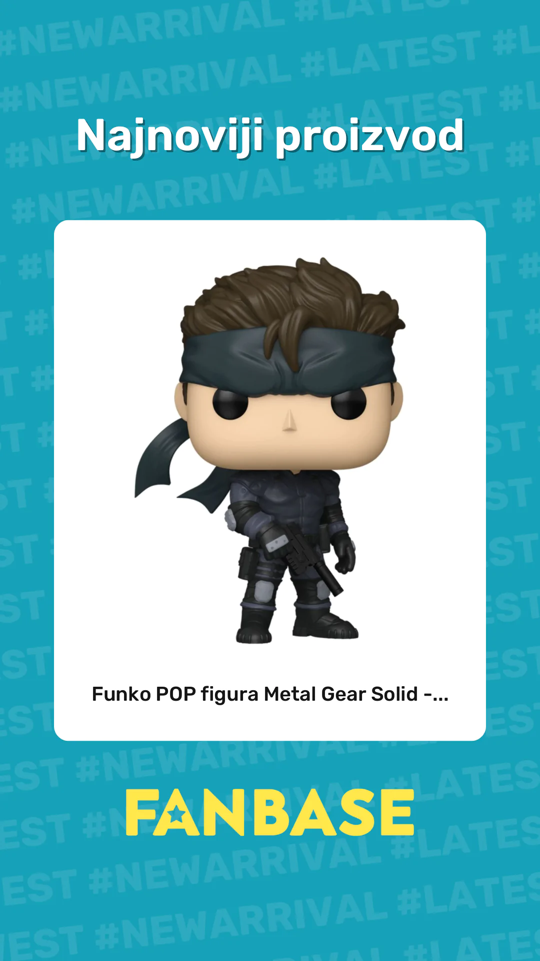 Najnoviji proizvod: Funko POP figura Metal Gear Solid -...