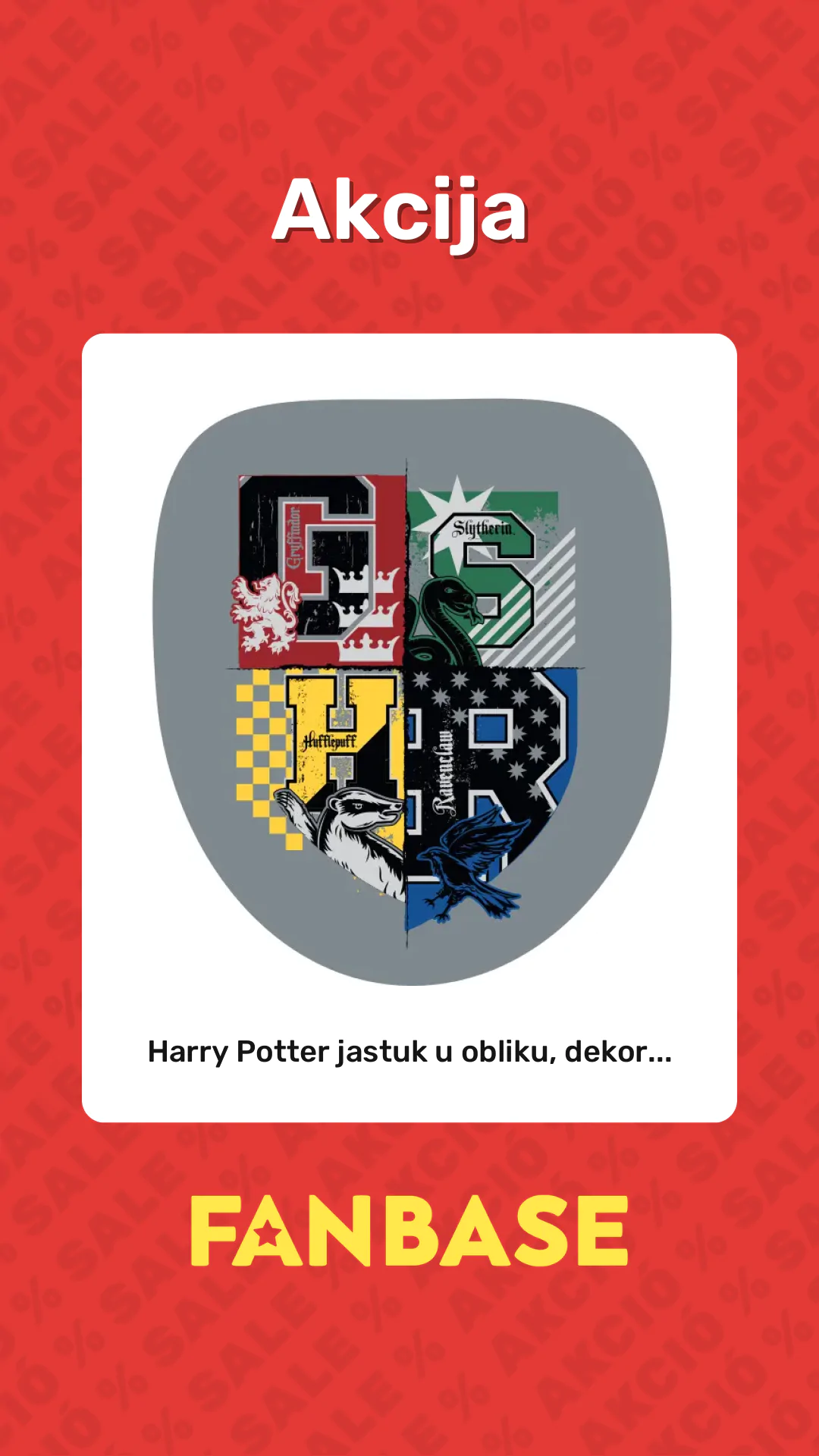 Akcija: Harry Potter jastuk u obliku, dekor...