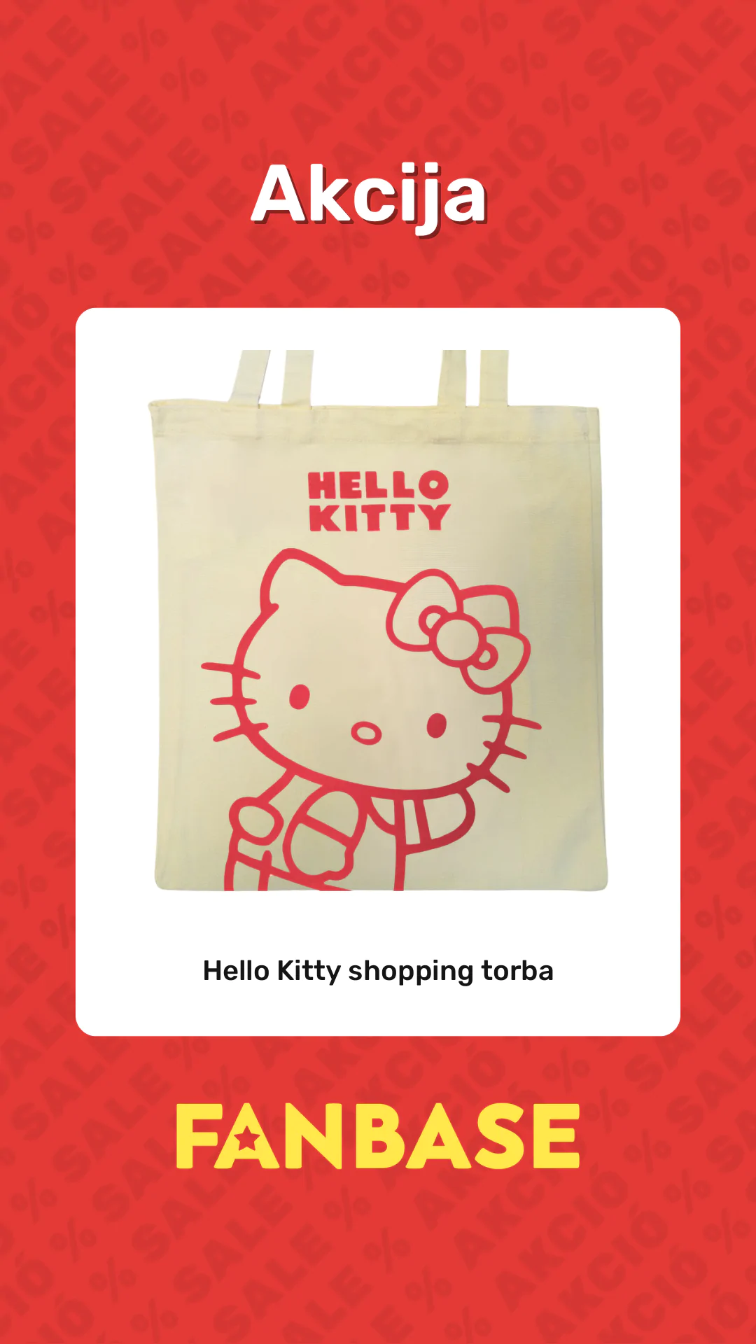 Akcija: Hello Kitty shopping torba