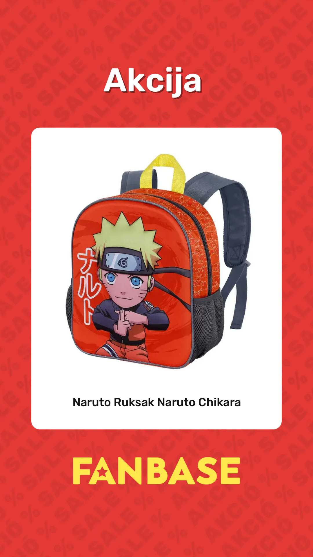 Akcija: Naruto Ruksak Naruto Chikara