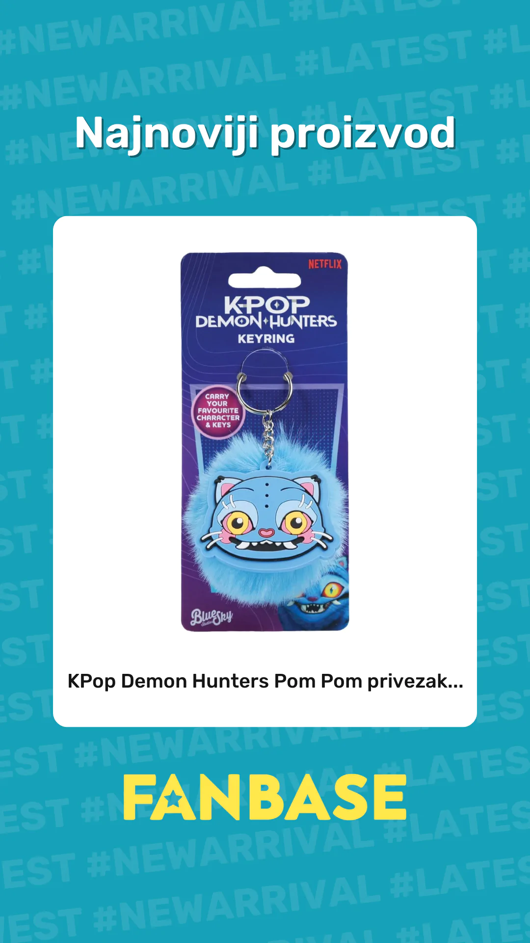 Najnoviji proizvod: KPop Demon Hunters Pom Pom privezak...