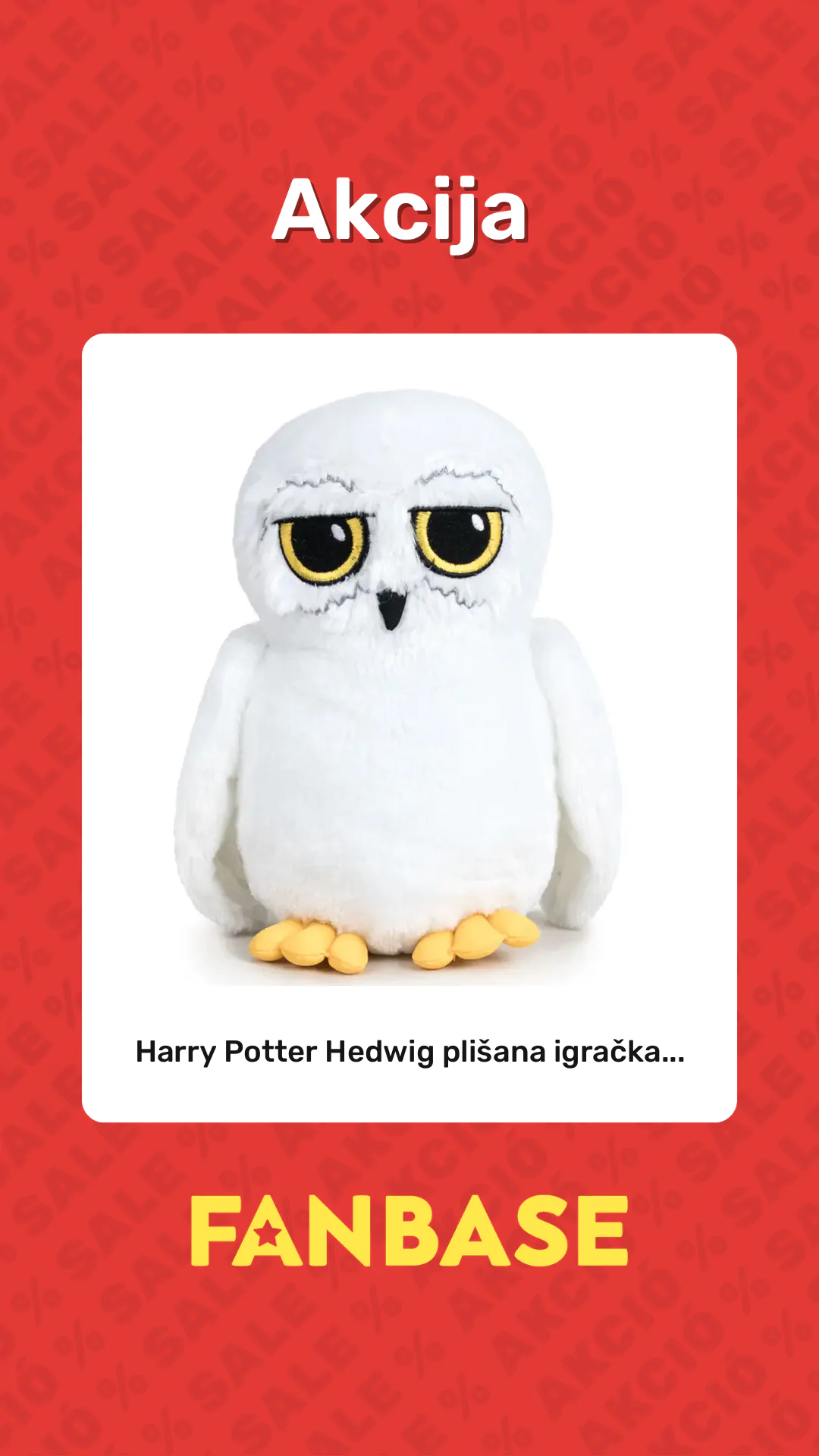Akcija: Harry Potter Hedwig plišana igračka...