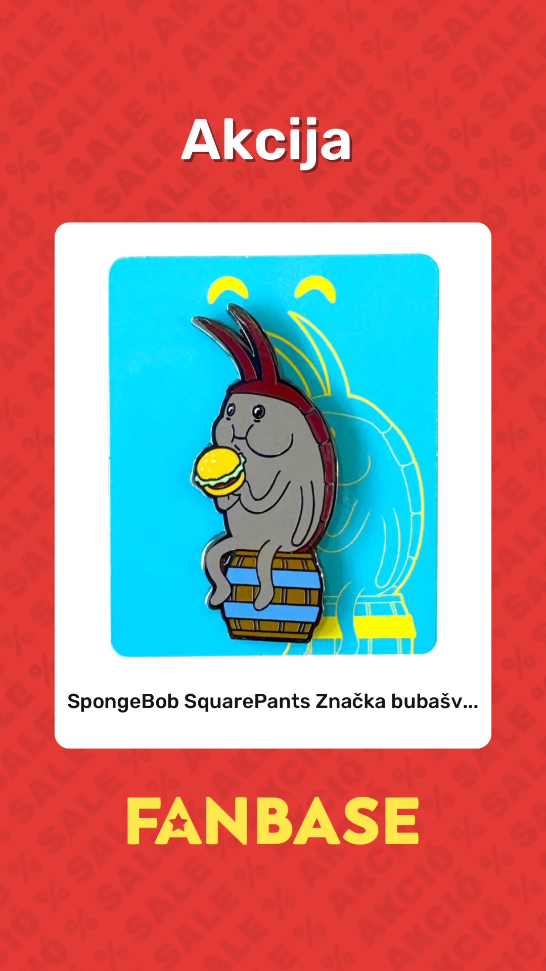 Akcija: SpongeBob SquarePants Značka bubašv...