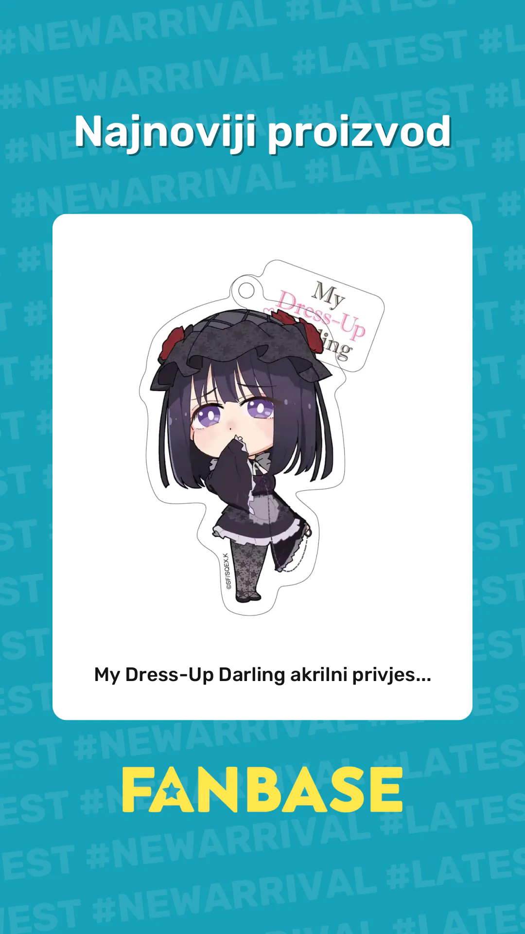 Najnoviji proizvod: My Dress-Up Darling akrilni privjes...
