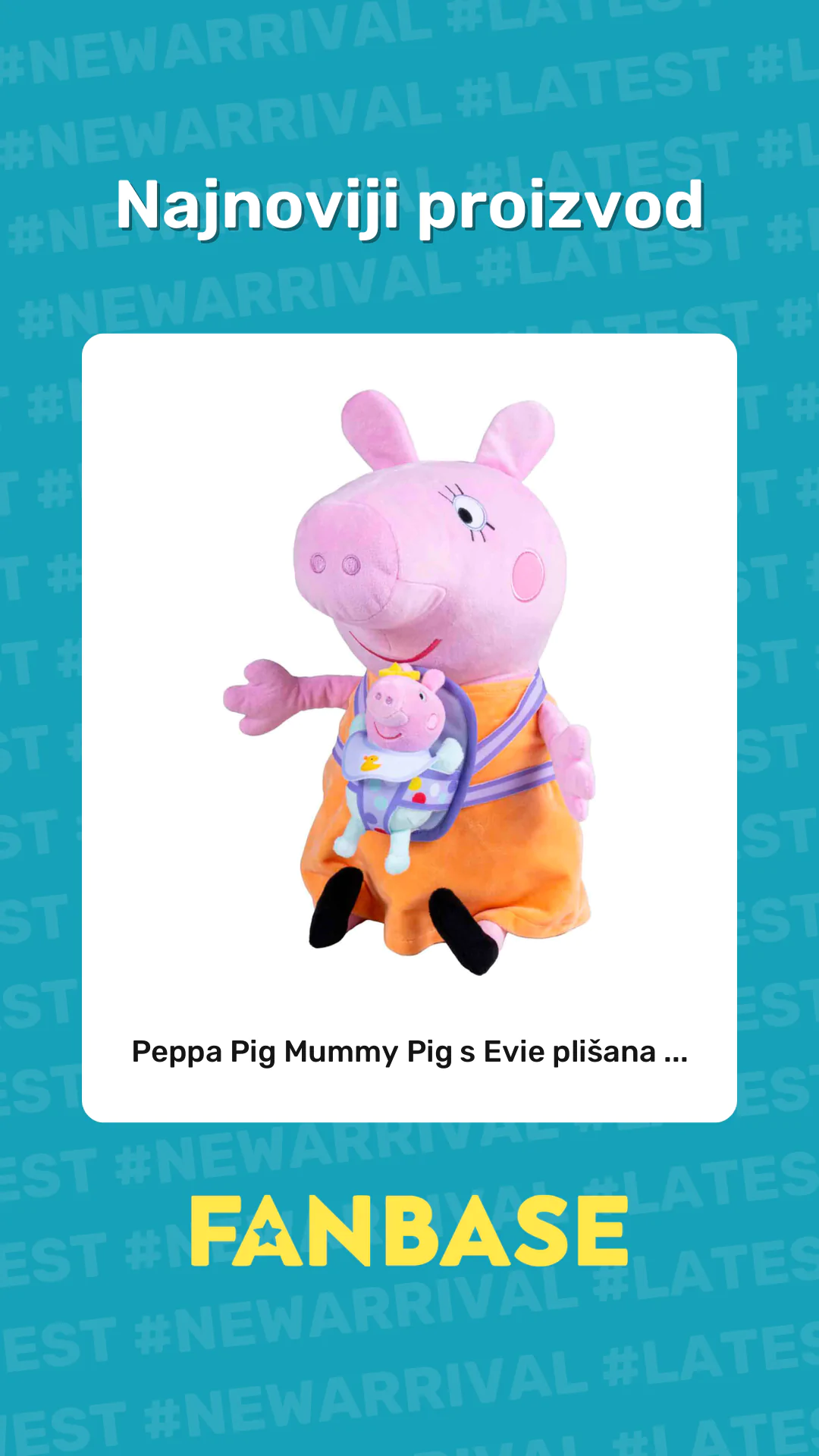 Najnoviji proizvod: Peppa Pig Mummy Pig s Evie plišana ...