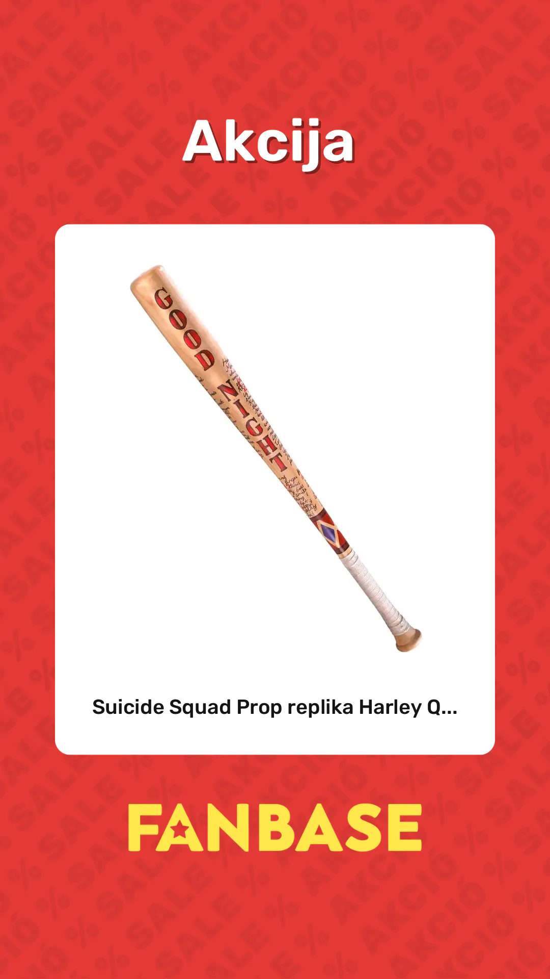 Akcija: Suicide Squad Prop replika Harley Q...