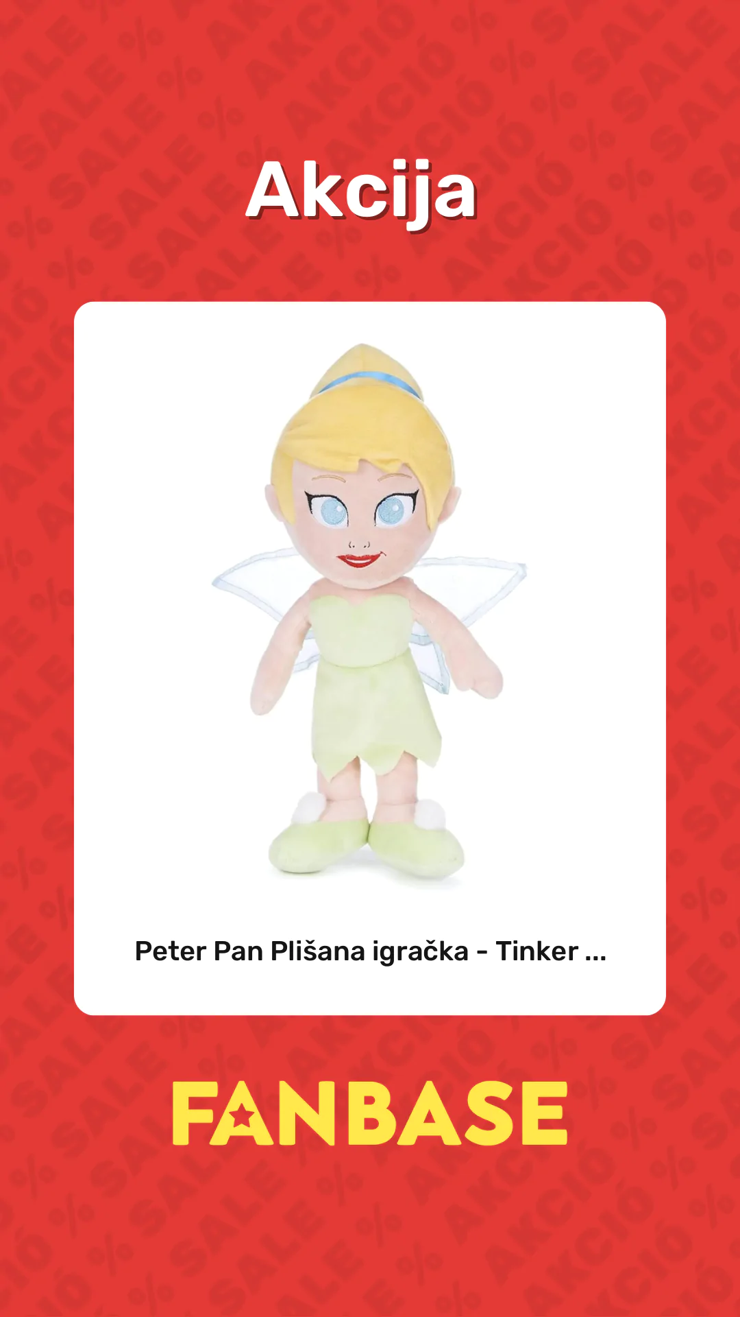 Akcija: Peter Pan Plišana igračka - Tinker ...