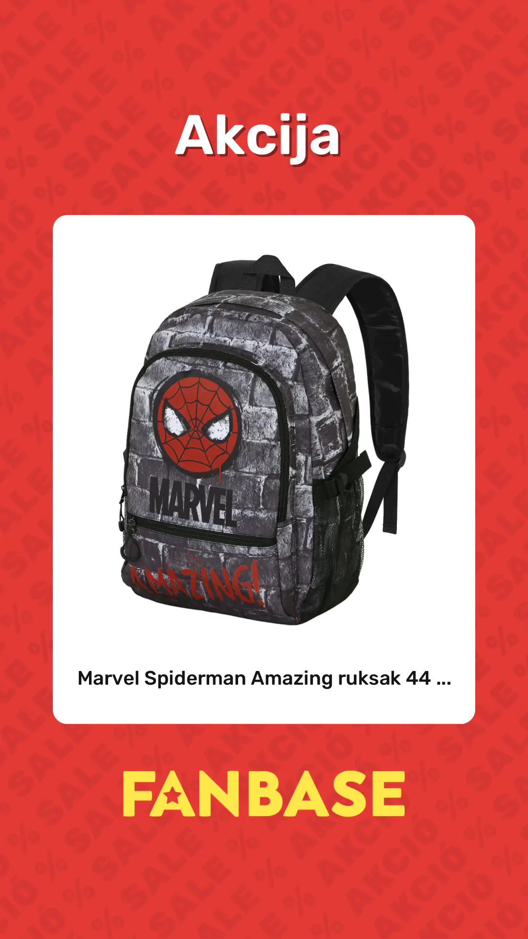 Akcija: Marvel Spiderman Amazing ruksak 44 ...