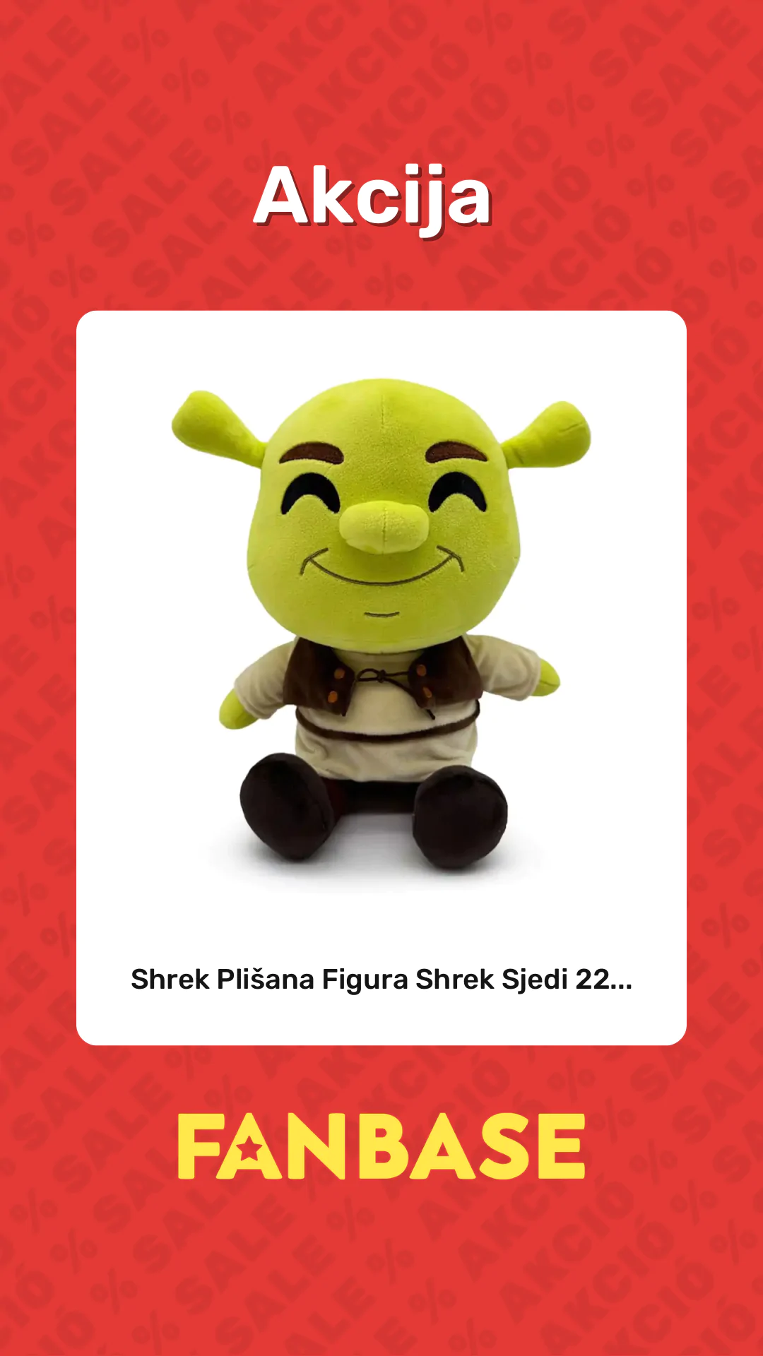 Akcija: Shrek Plišana Figura Shrek Sjedi 22...