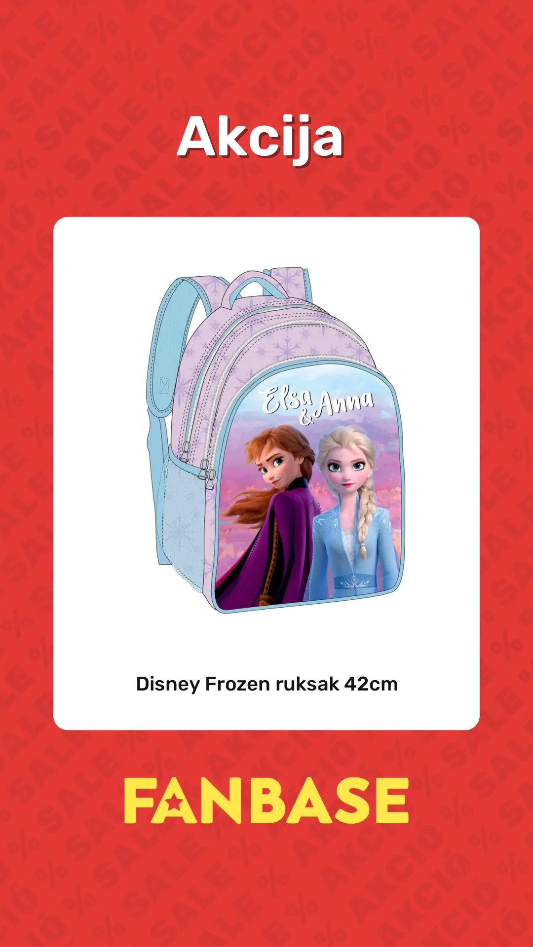Akcija: Disney Frozen ruksak 42cm