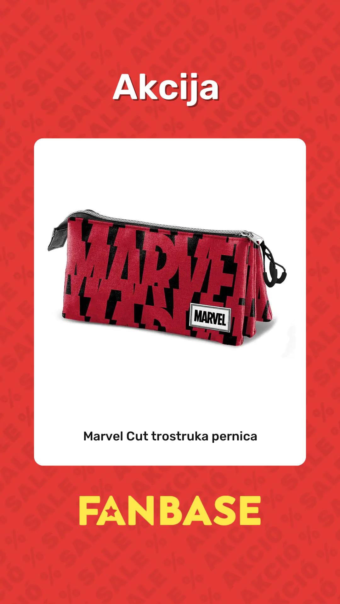 Akcija: Marvel Cut trostruka pernica