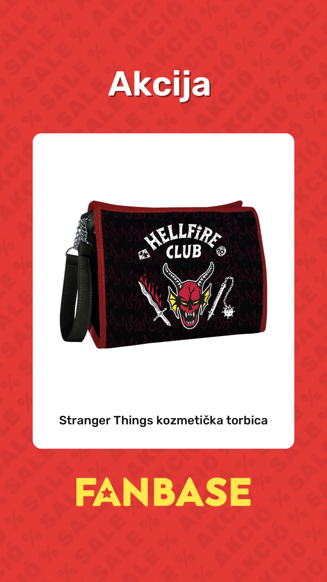 Akcija: Stranger Things kozmetička torbica