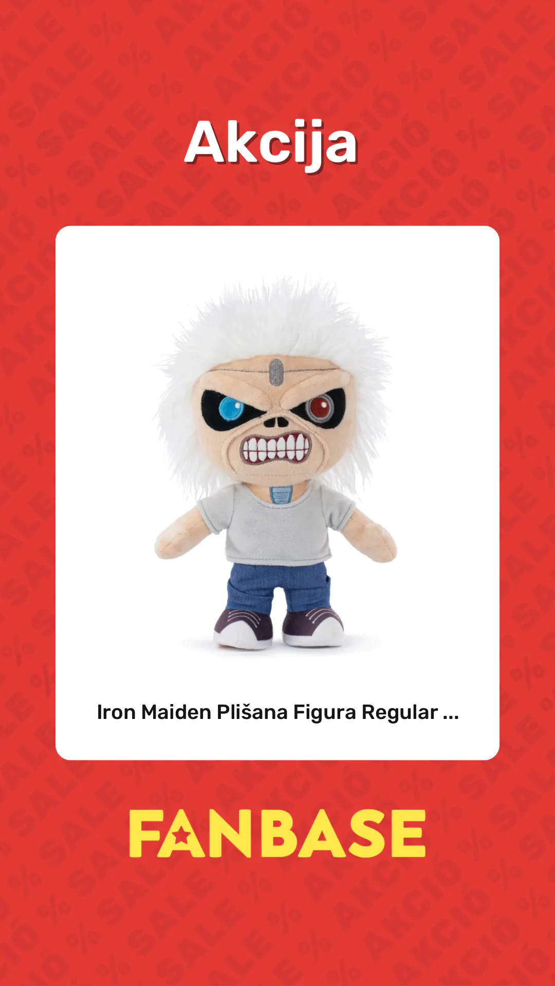 Akcija: Iron Maiden Plišana Figura Regular ...