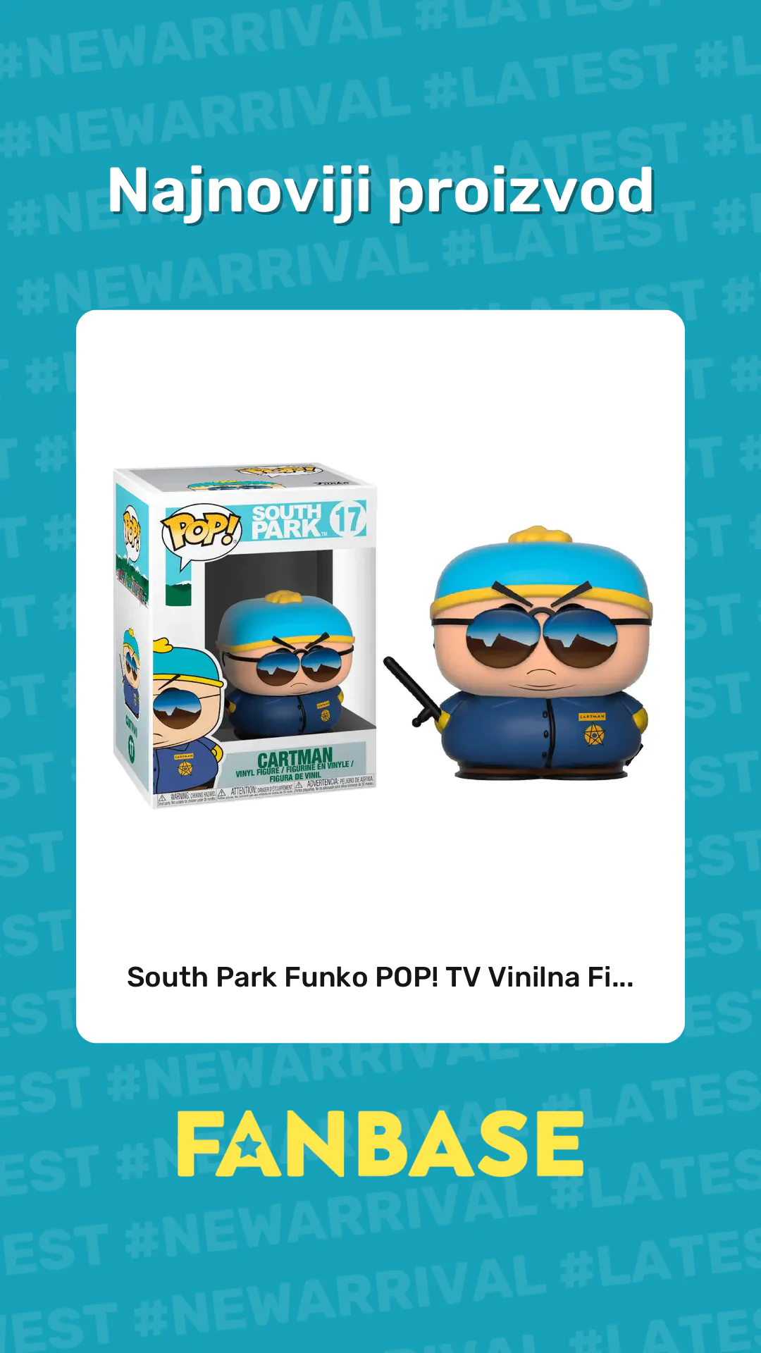 Najnoviji proizvod: South Park Funko POP! TV Vinilna Fi...