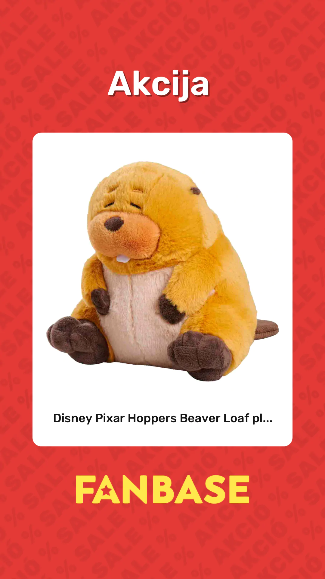 Akcija: Disney Pixar Hoppers Beaver Loaf pl...