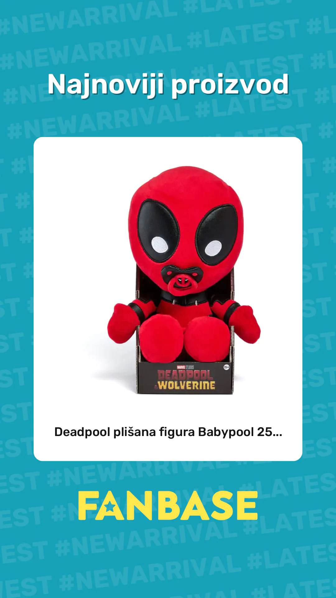 Najnoviji proizvod: Deadpool plišana figura Babypool 25...