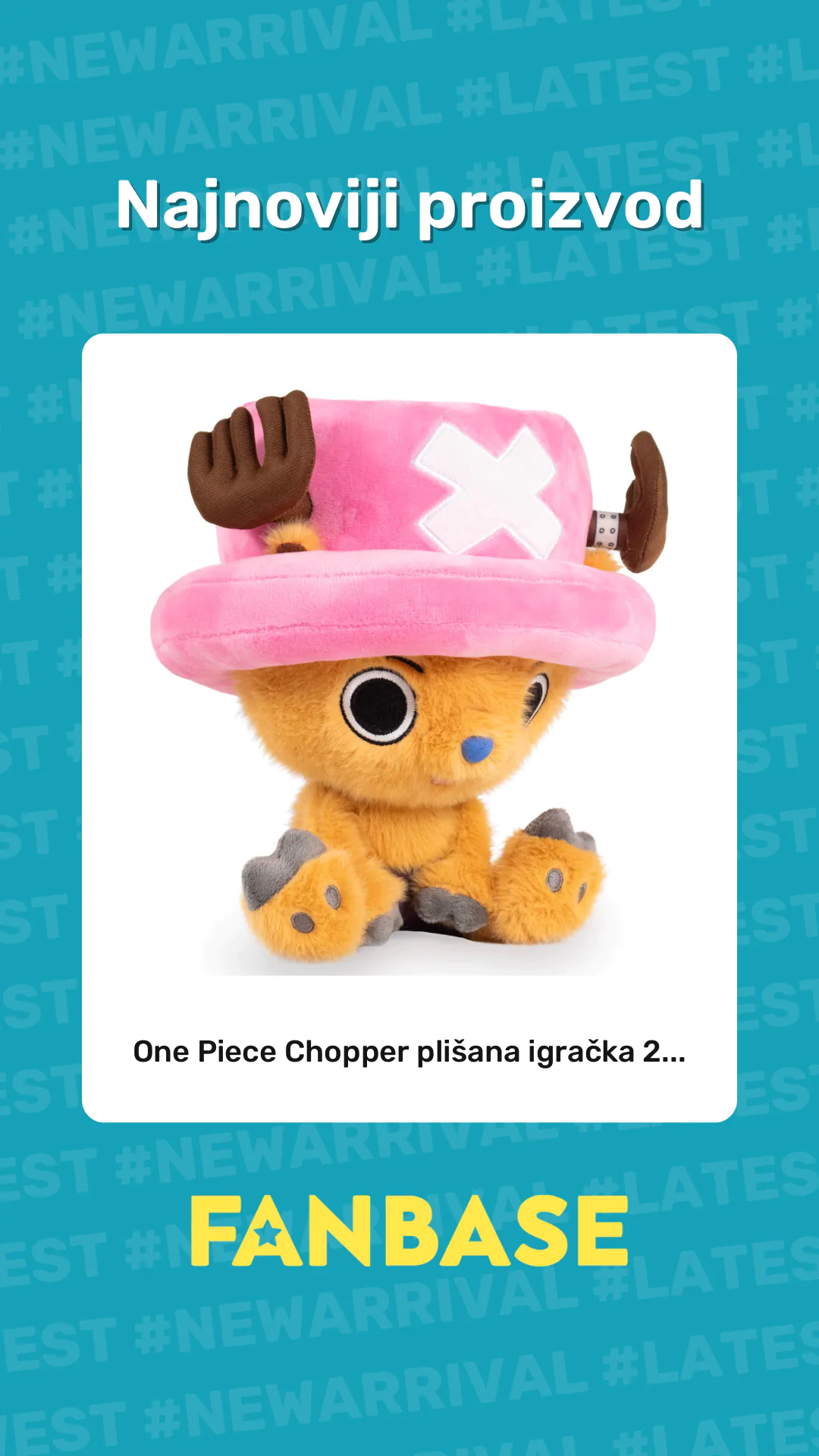 Najnoviji proizvod: One Piece Chopper plišana igračka 2...