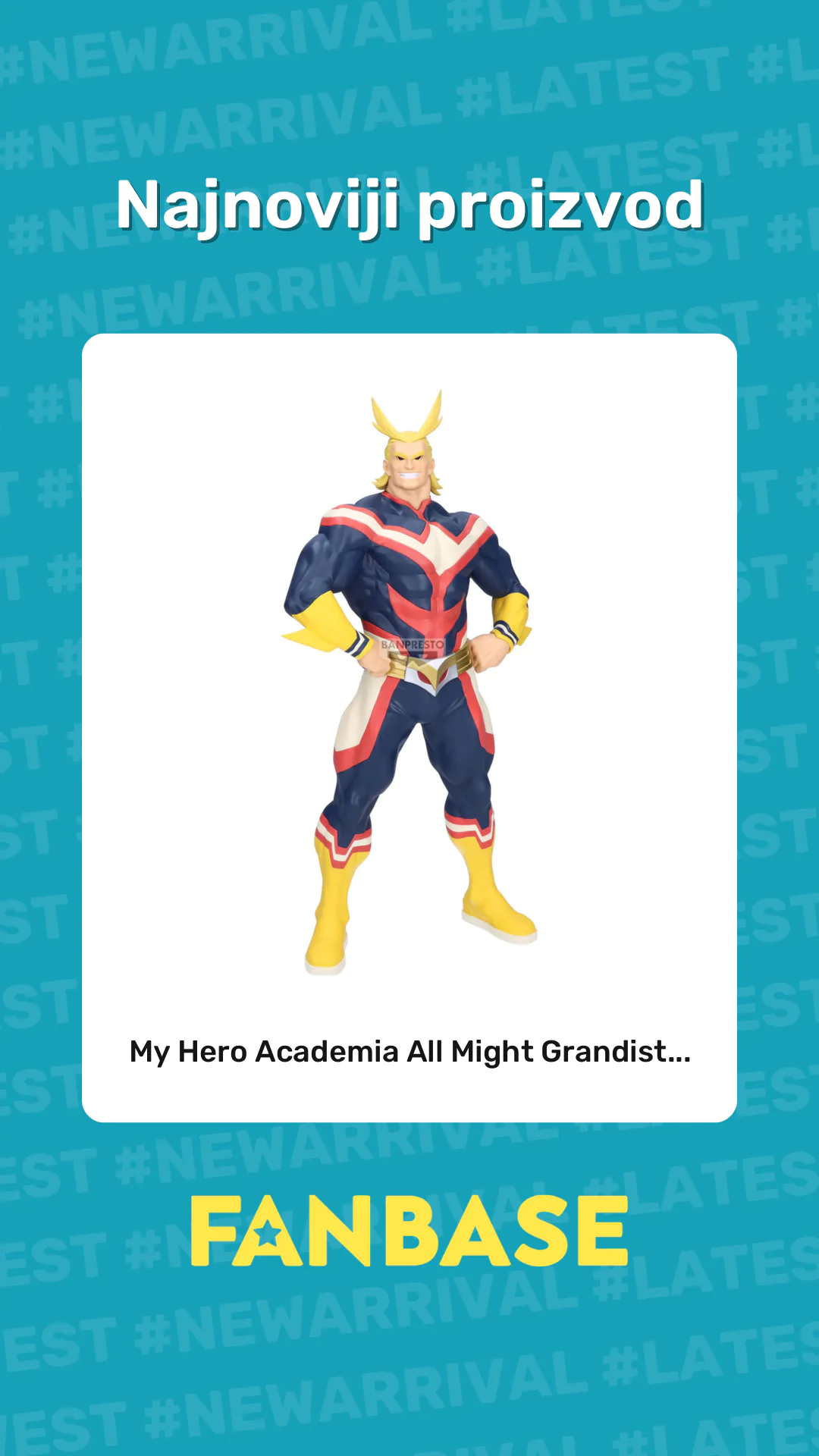 Najnoviji proizvod: My Hero Academia All Might Grandist...