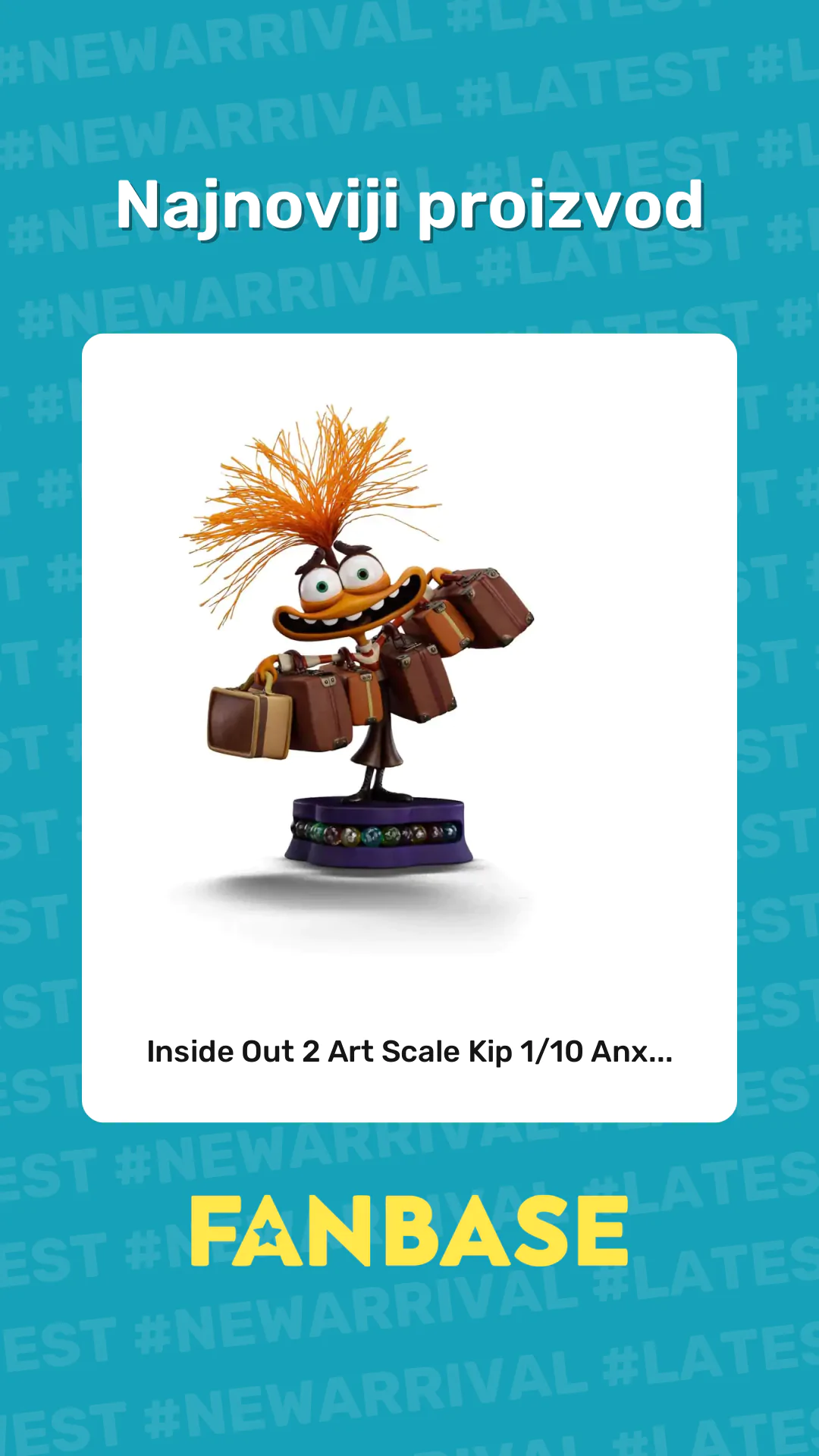 Najnoviji proizvod: Inside Out 2 Art Scale Kip 1/10 Anx...