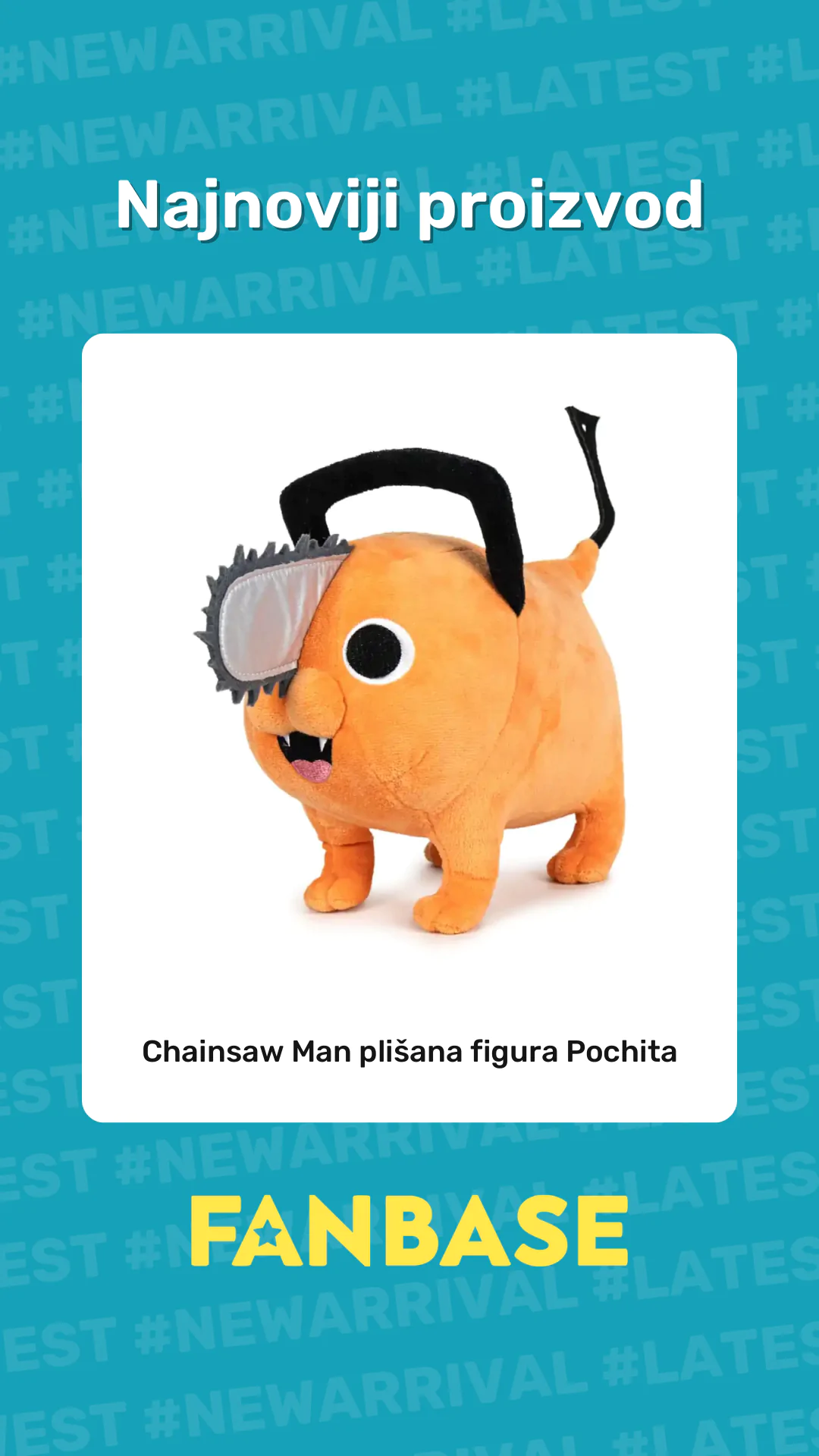 Najnoviji proizvod: Chainsaw Man plišana figura Pochita
