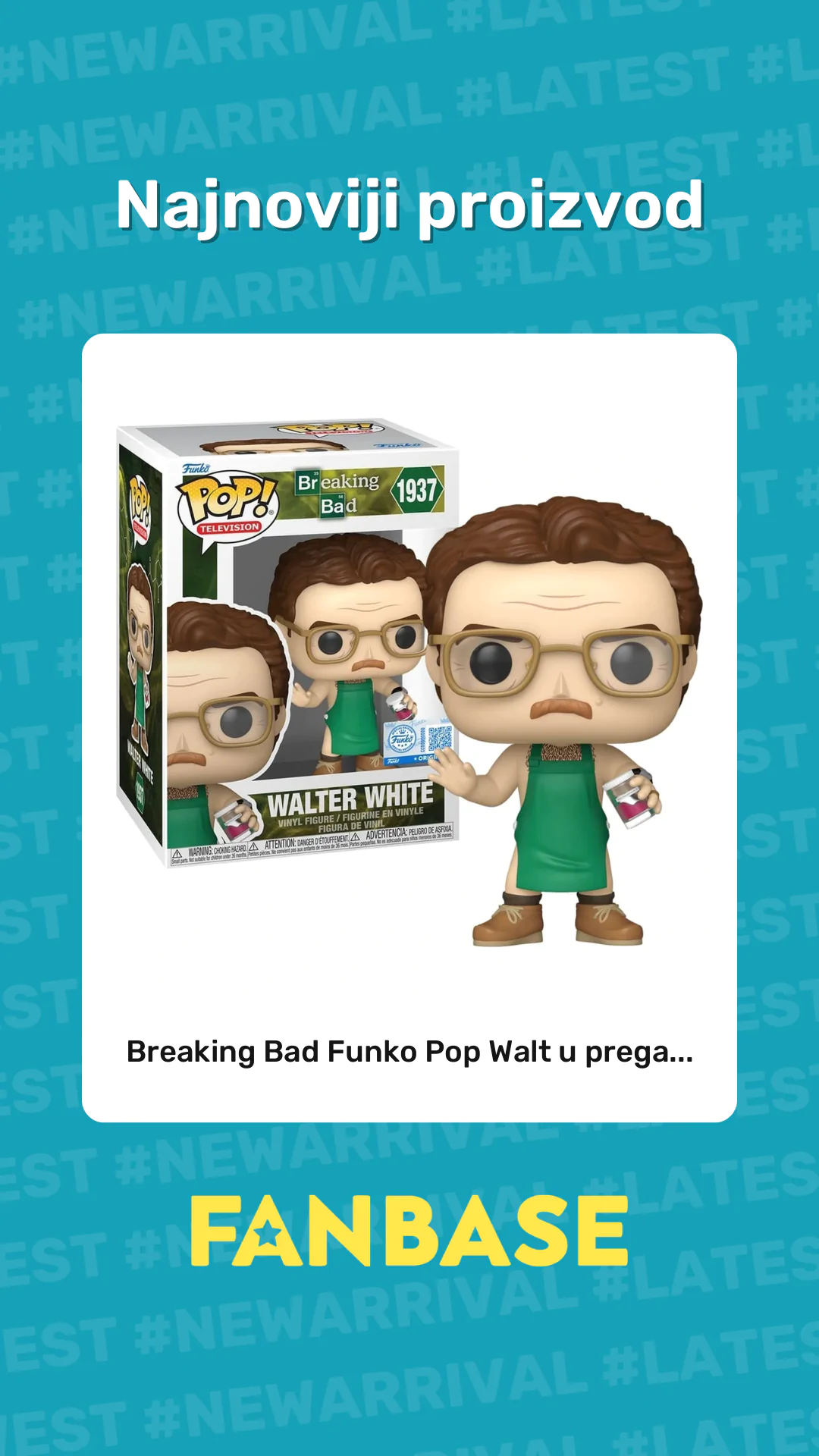 Najnoviji proizvod: Breaking Bad Funko Pop Walt u prega...