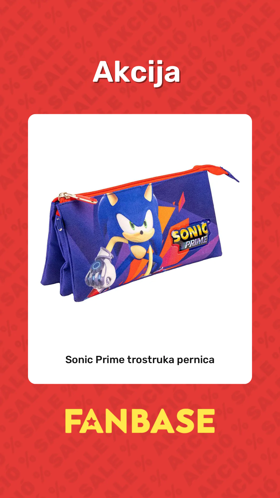 Akcija: Sonic Prime trostruka pernica