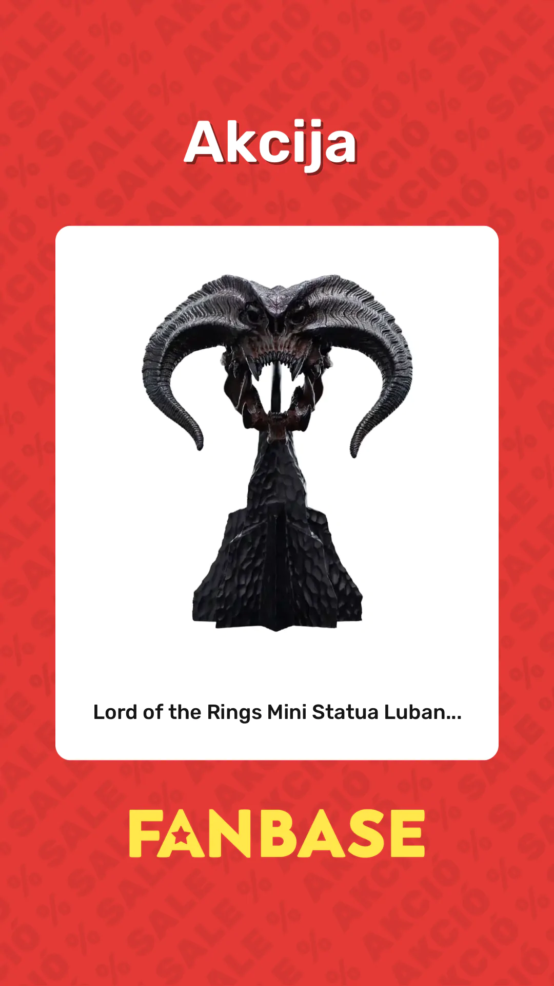 Akcija: Lord of the Rings Mini Statua Luban...