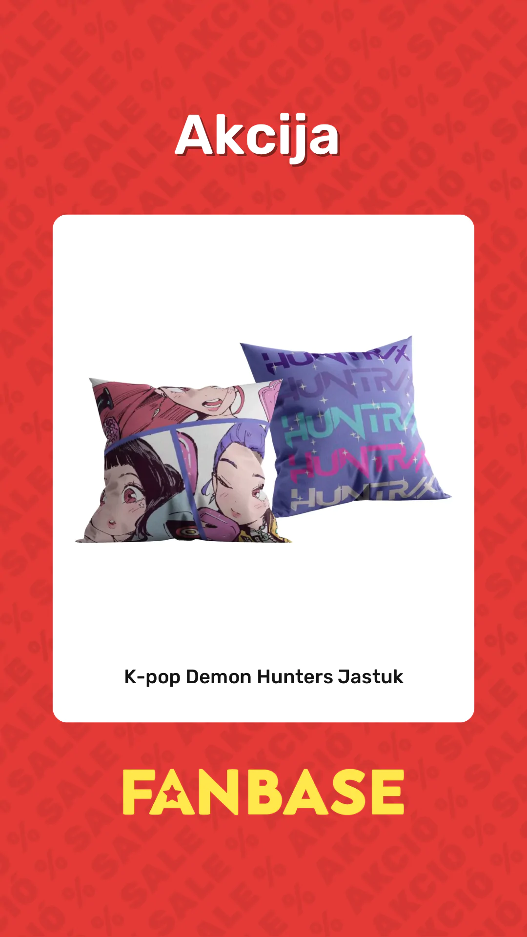 Akcija: K-pop Demon Hunters Jastuk