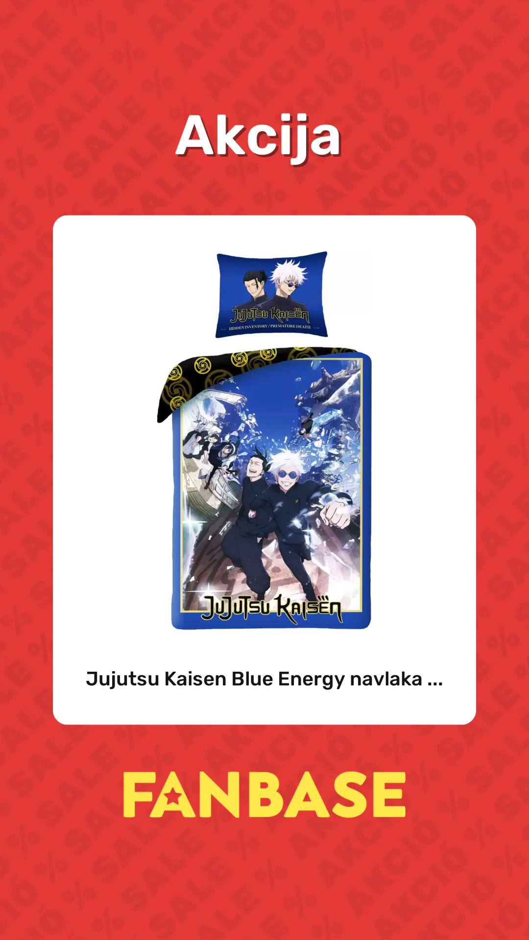 Akcija: Jujutsu Kaisen Blue Energy navlaka ...